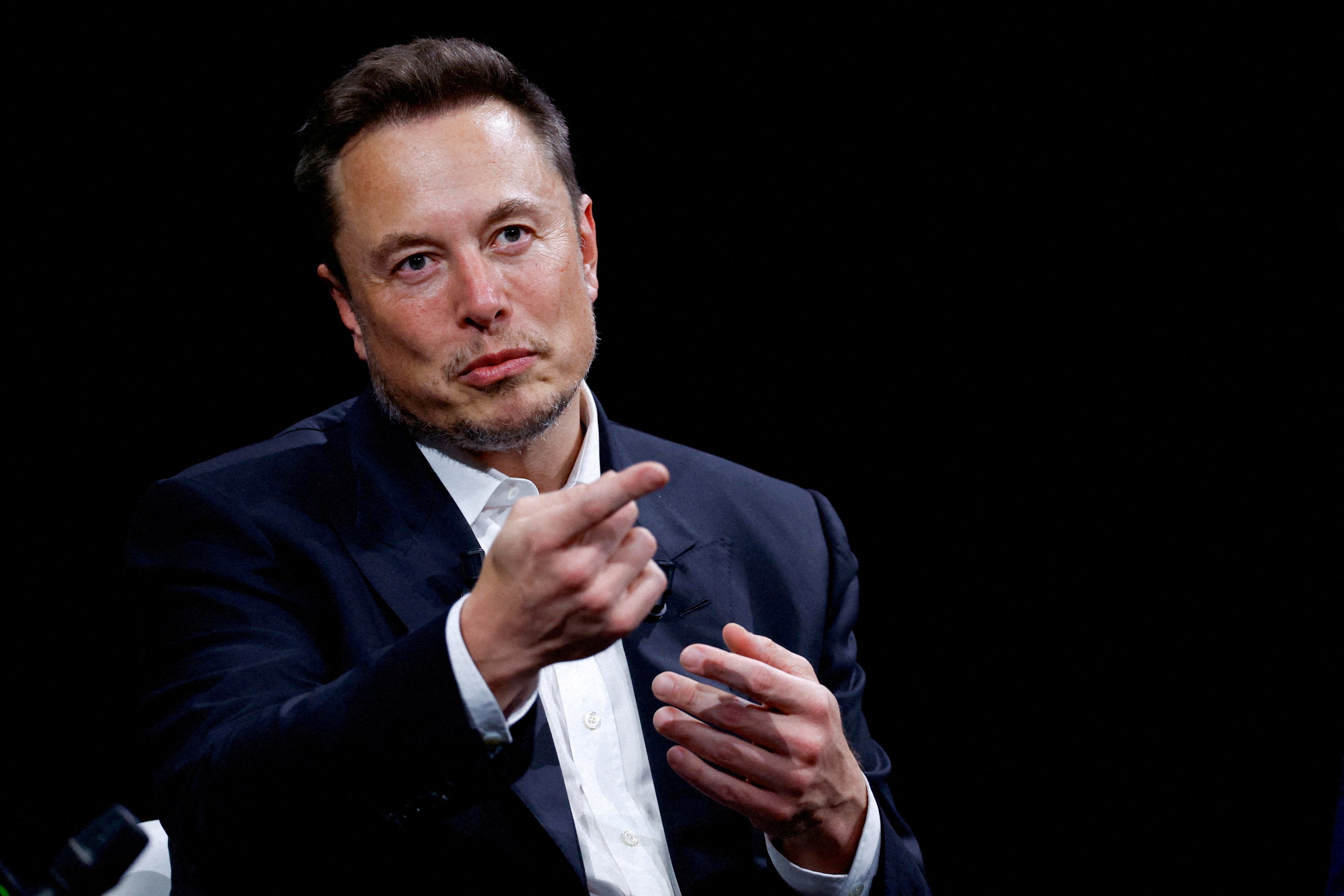 Elon Musk at a technology conference in Paris in June 2023. Photo: Reuters/File photo