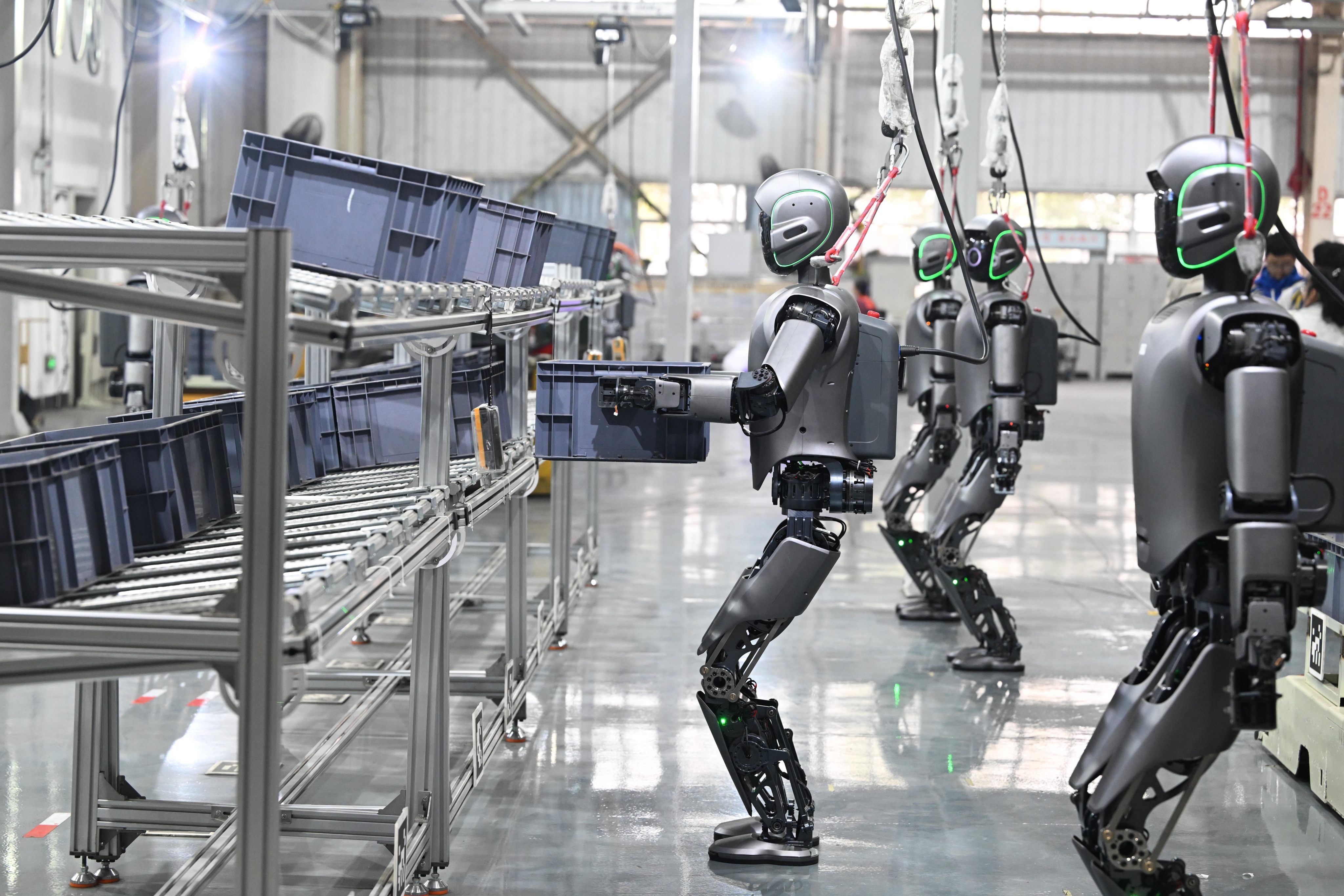 Chinese firms are competing directly with US rivals in sectors such as humanoid robots. Photo: Xinhua