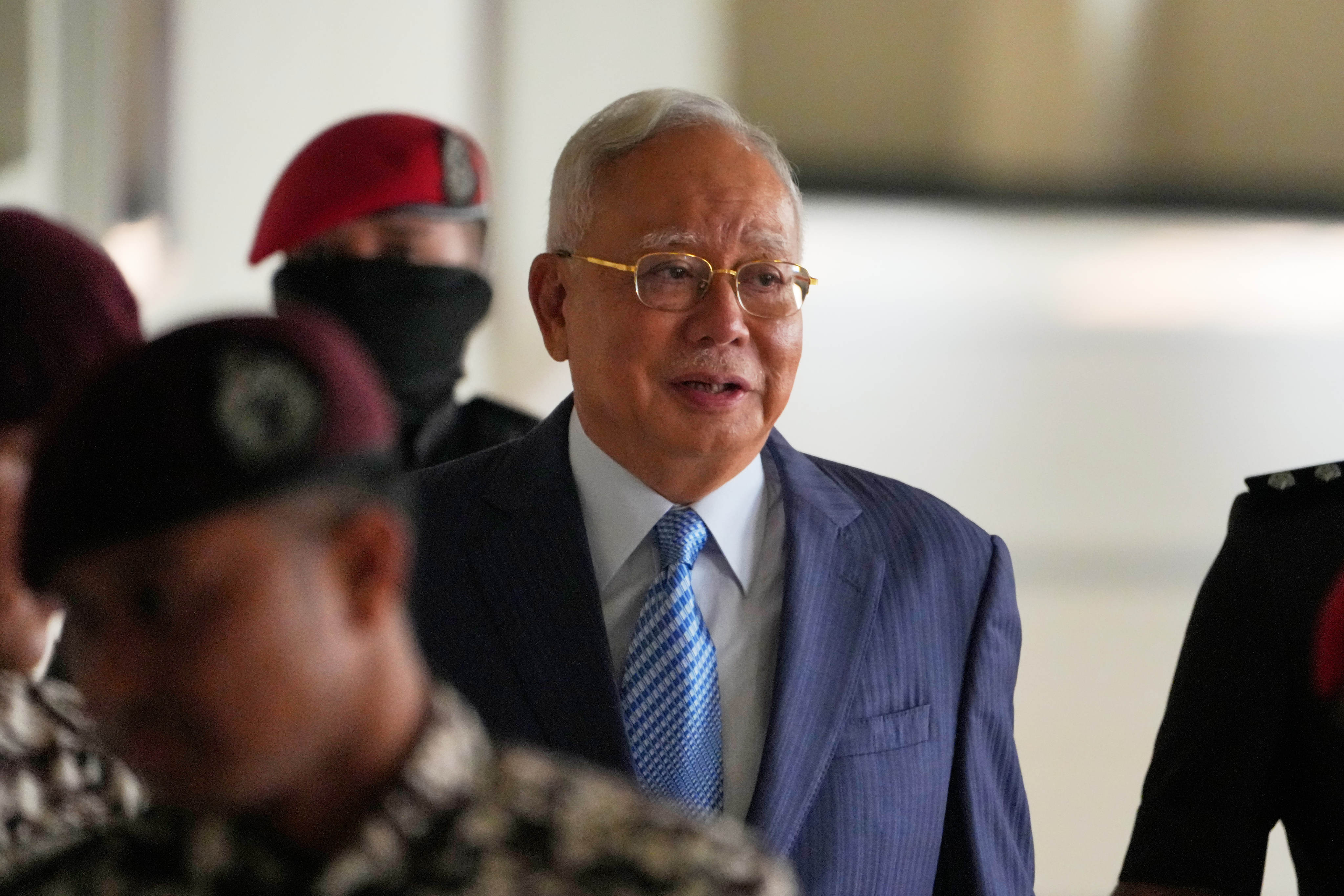 Former Malaysian prime minister Najib Razak at the Kuala Lumpur High Court in October. While Najib prepares for a move to house arrest, officials say Malaysia still faces tens of billions in losses from the 1MDB scandal. Photo: AP