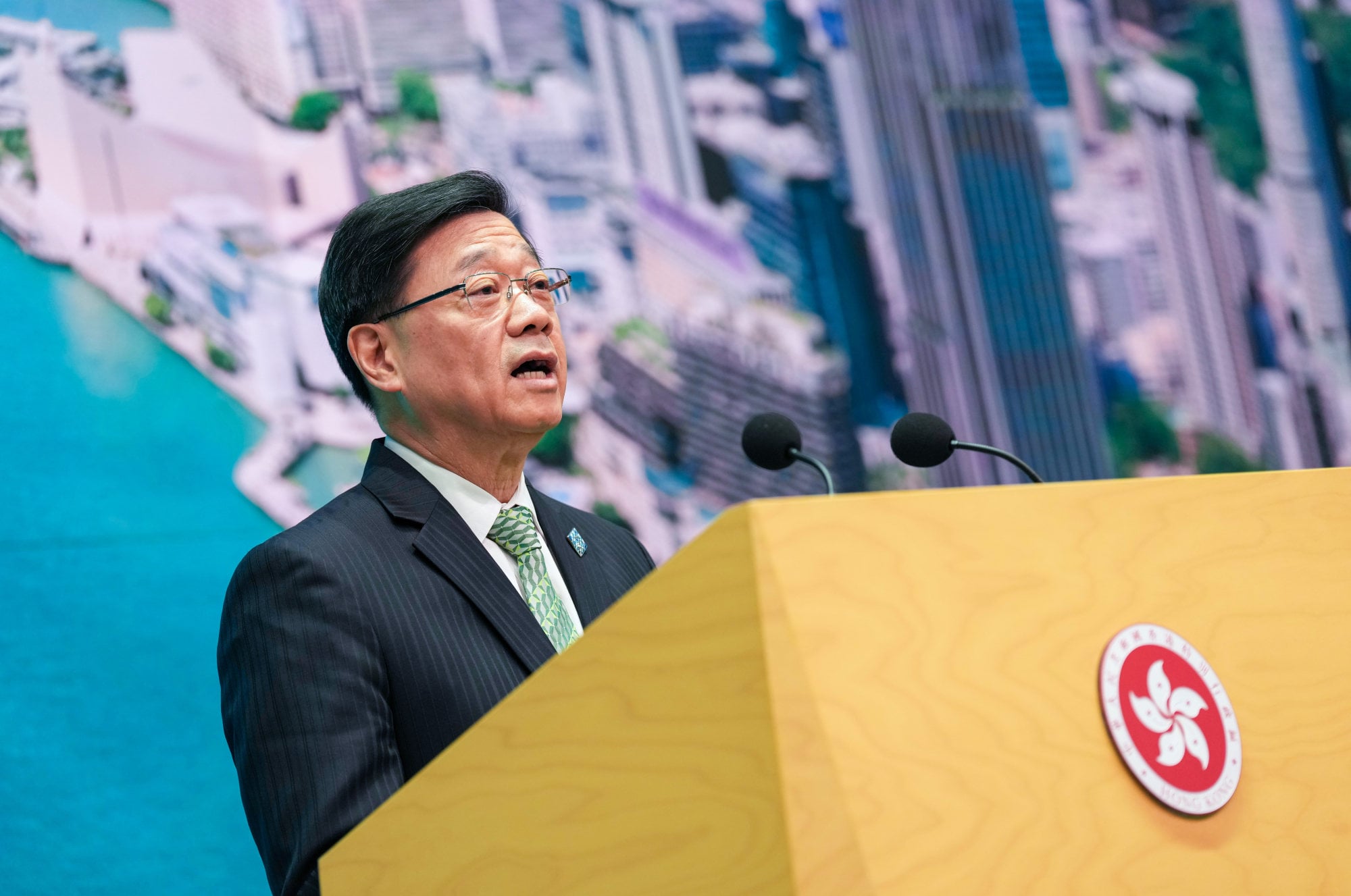 John Lee is expected to announce reforms and outline efforts to establish accountability for the deadly blaze. Photo: Karma Lo John Lee is expected to announce reforms and outline efforts to establish accountability for the deadly blaze. Photo: Karma Lo