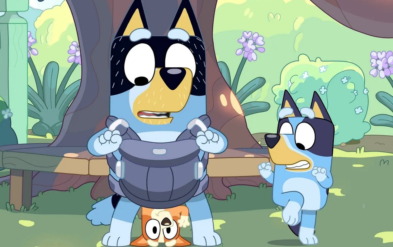 Bluey is the popular star of an Australian cartoon series featuring canines navigating childhood and parenting in the suburbs. Photo: Ludo Studio
