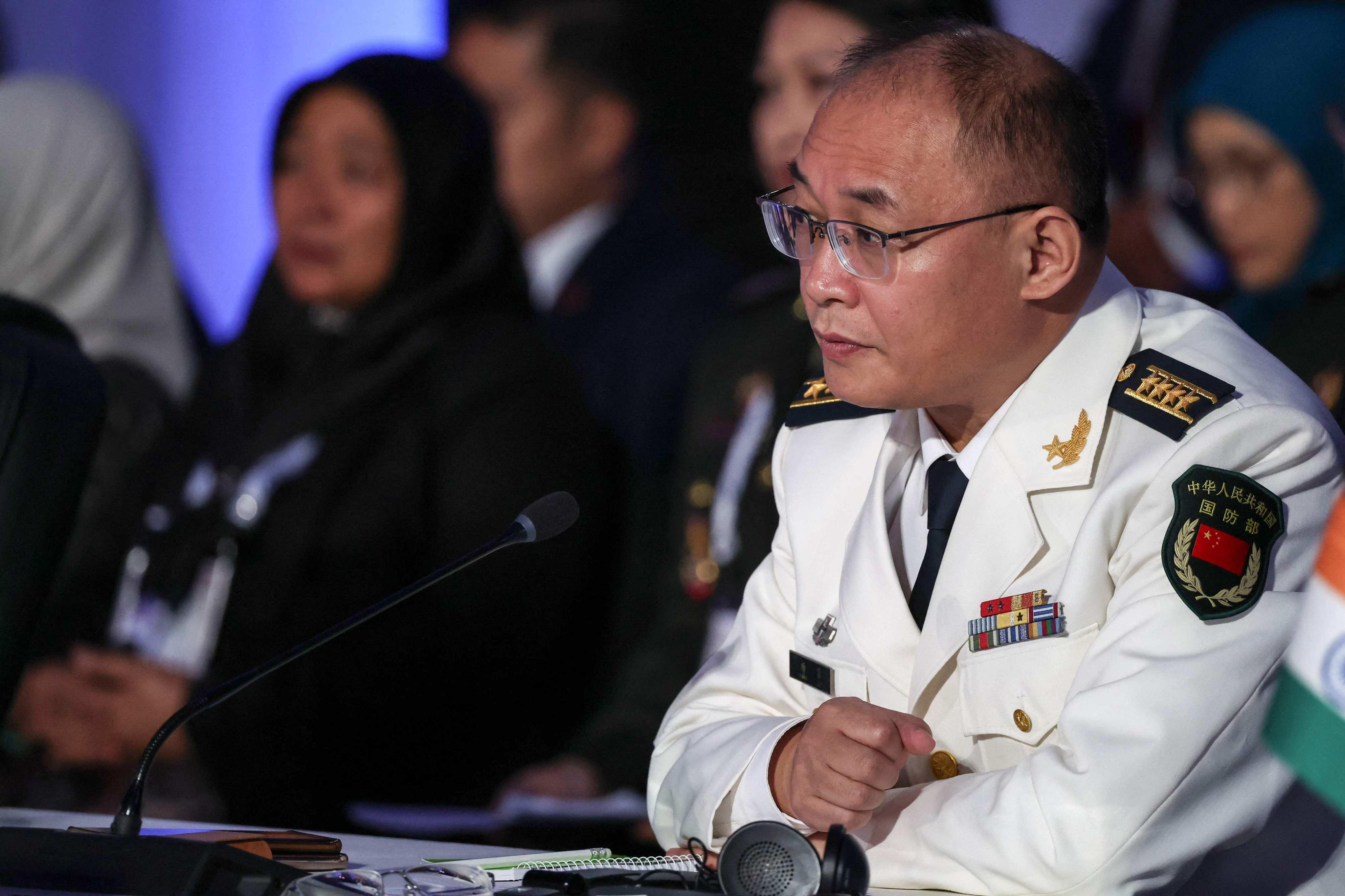 China was represented at the Asean event by its defence attache Yang Le. Photo: AFP