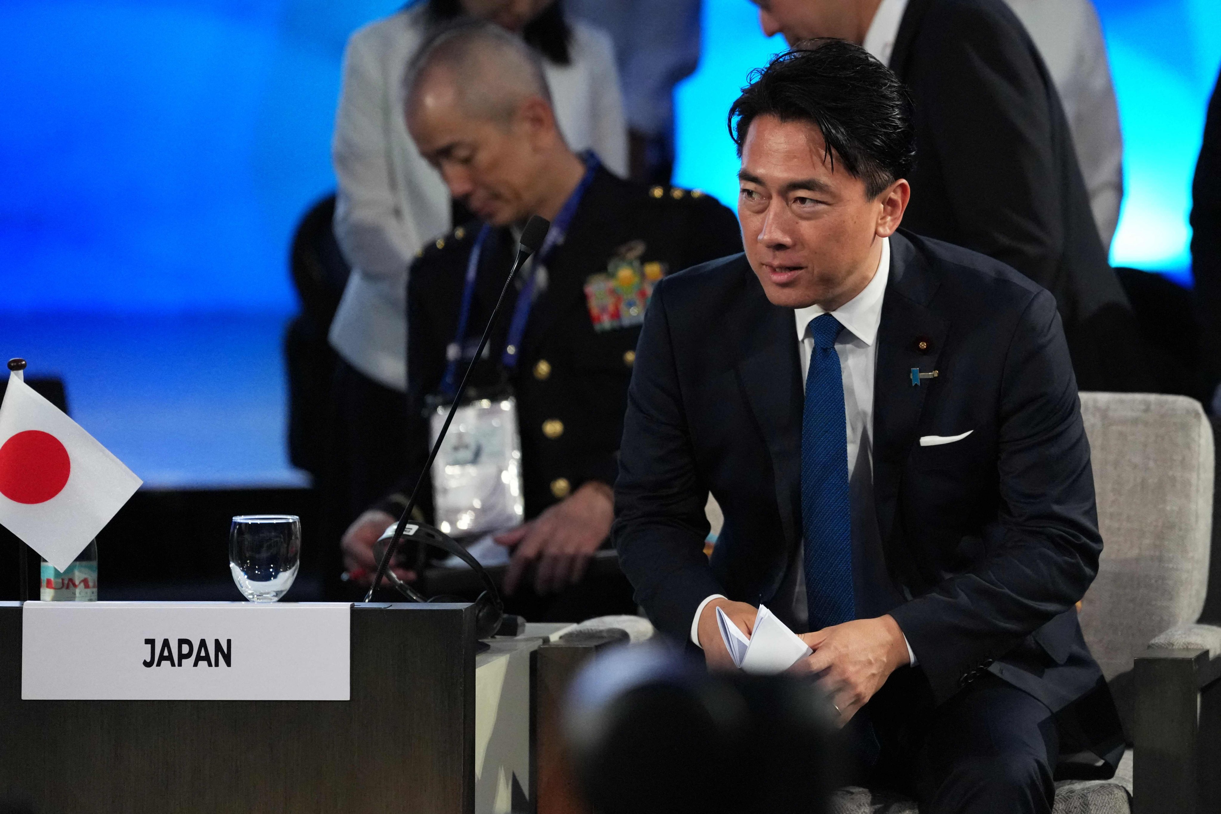 Japans Defence Minister Shinjiro Koizumi attends the Asean-Japan Defence Ministers’ Informal Meeting in Cebu on Wednesday. Photo: AFP