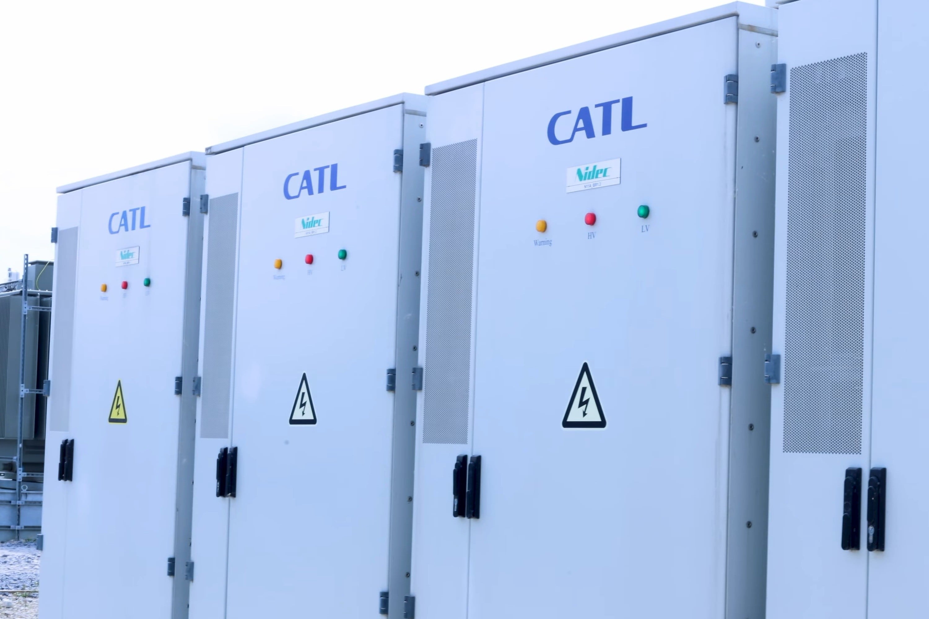 CATL battery energy storage system units in Milton Keynes, England. Photo: Shutterstock