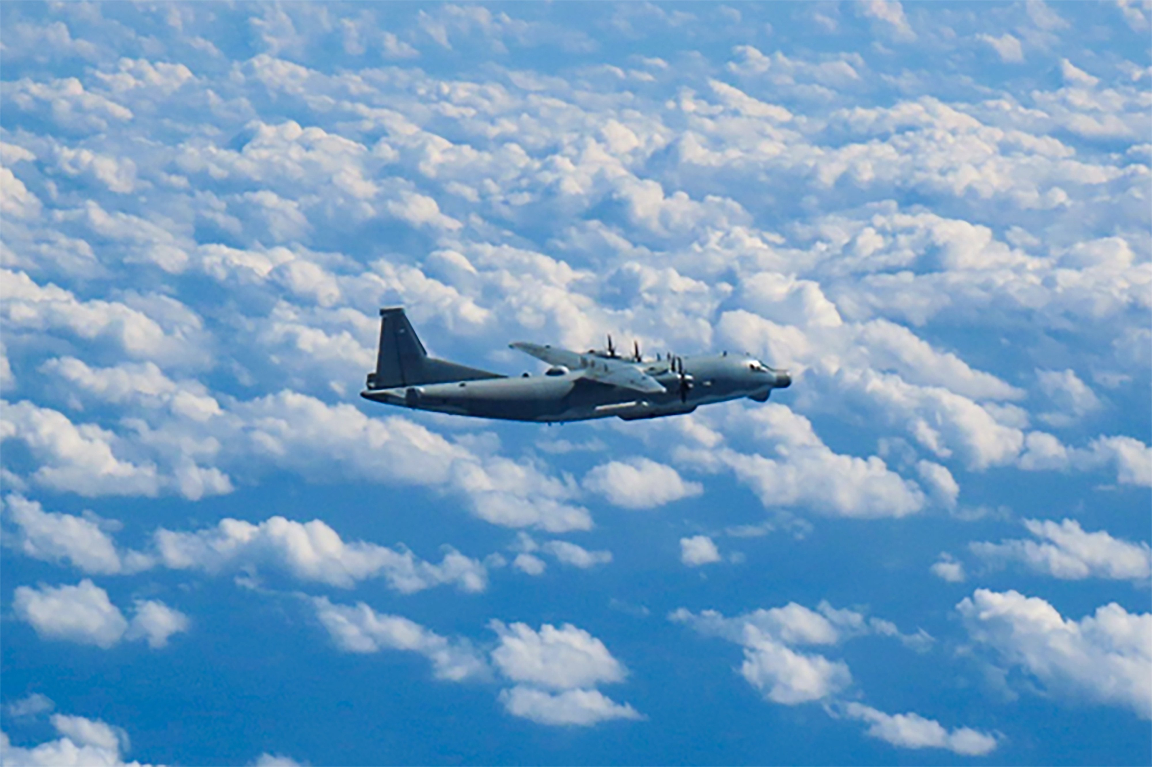 The Japan Air Self-Defence Force detected a Chinese Y-9 intelligence-gathering aircraft over the East China Sea and the Pacific Ocean on Tuesday. Photo: JASDF