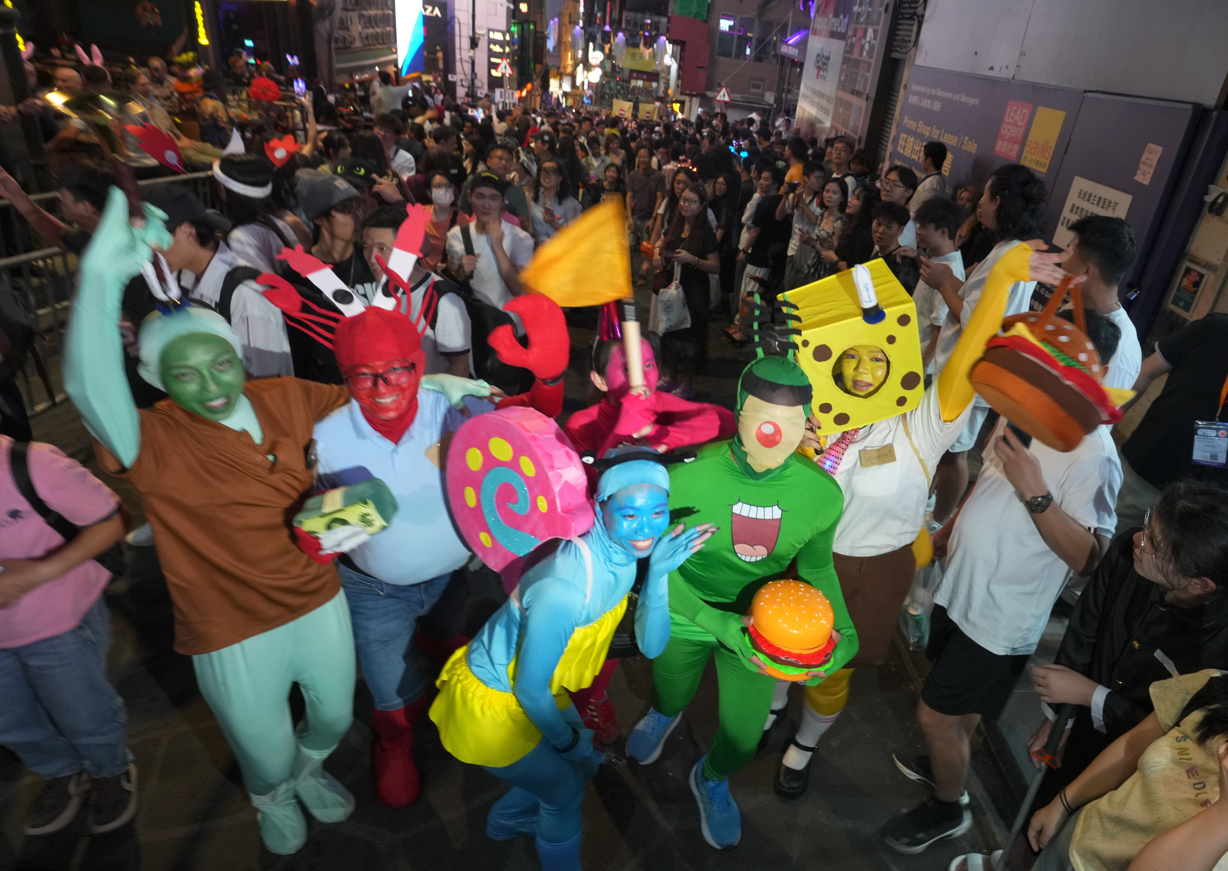Revellers in Lan Kwai Fong. Photo: Dickson Lee