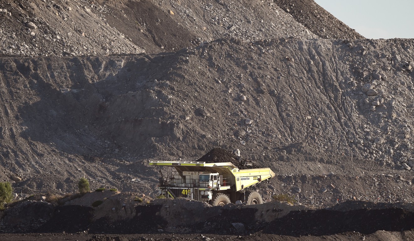 An open-cut coal mine in Singleton in Hunter Valley north of Sydney. The Australian government has continued to push for coal as an energy source. Photo: AFP