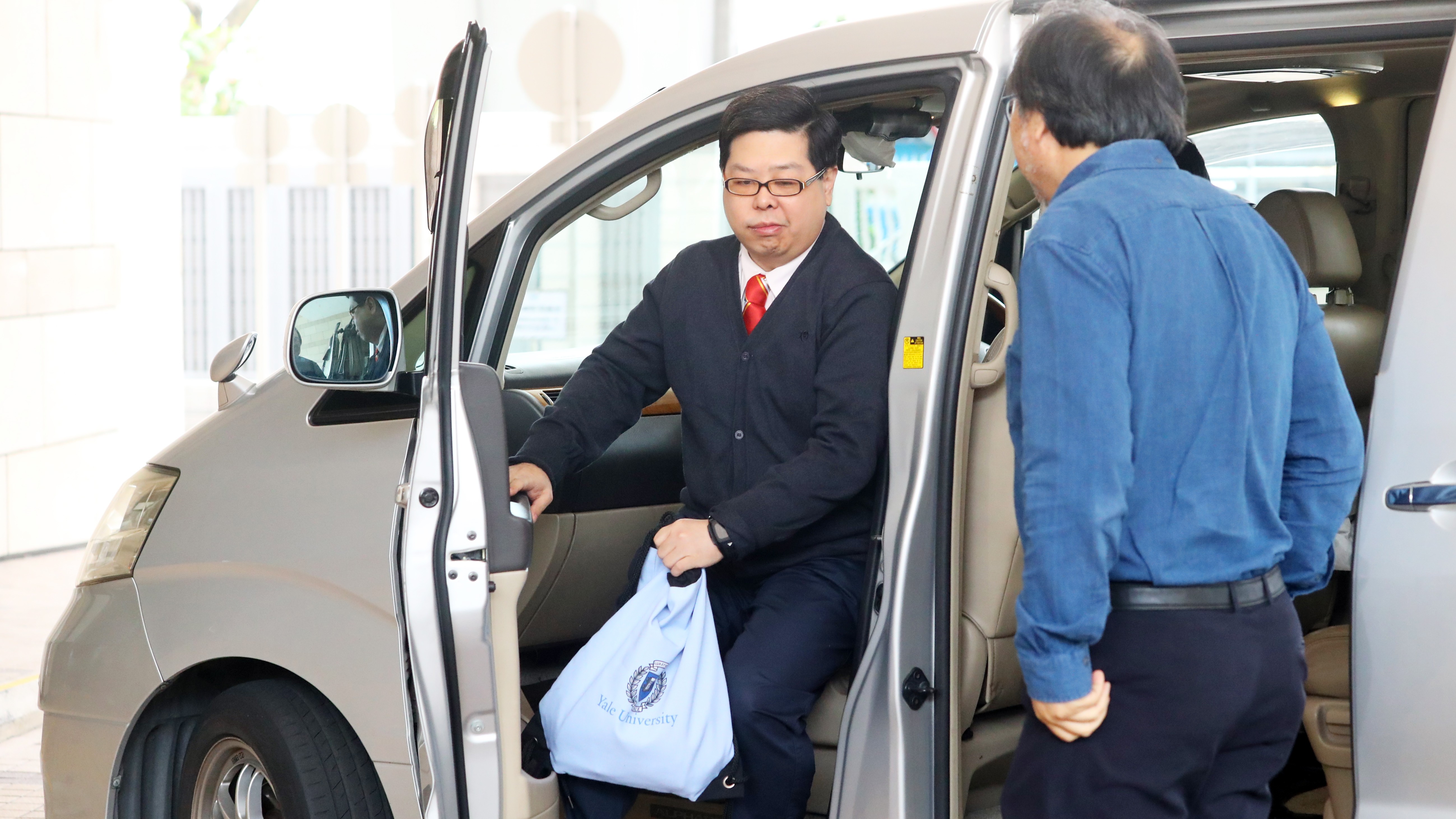 Howard Lam arrives at West Kowloon Court in Sham Shui Po. Lam was charged with misleading police after his kidnap story unravelled during their hunt for evidence. Photo: Edmond So