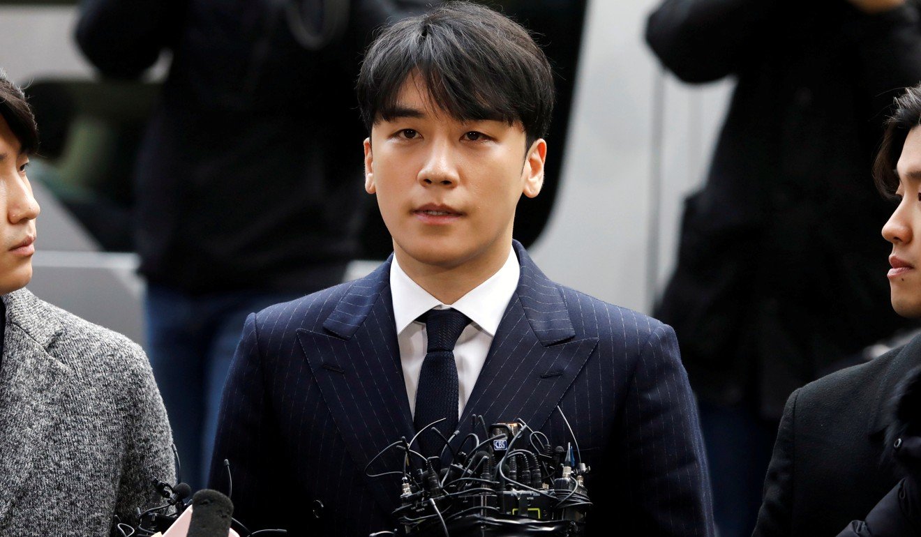 Seungri, a member of South Korean K-pop band Big Bang, arrives to be questioned over a sex bribery case at the Seoul Metropolitan Police Agency in Seoul, South Korea. Photo: Reuters
