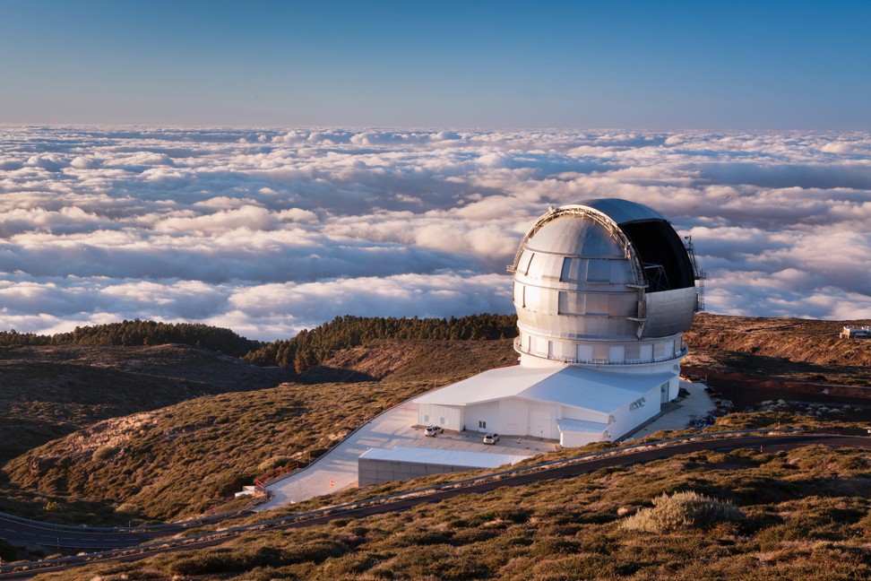 The world’s largest optical and infrared telescope in the Canary Islands. Photo: Alamy