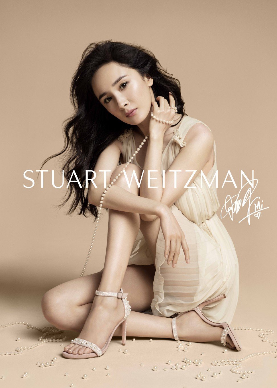 Style Edit Chinese Star Yang Mi Becomes Stuart Weitzmans