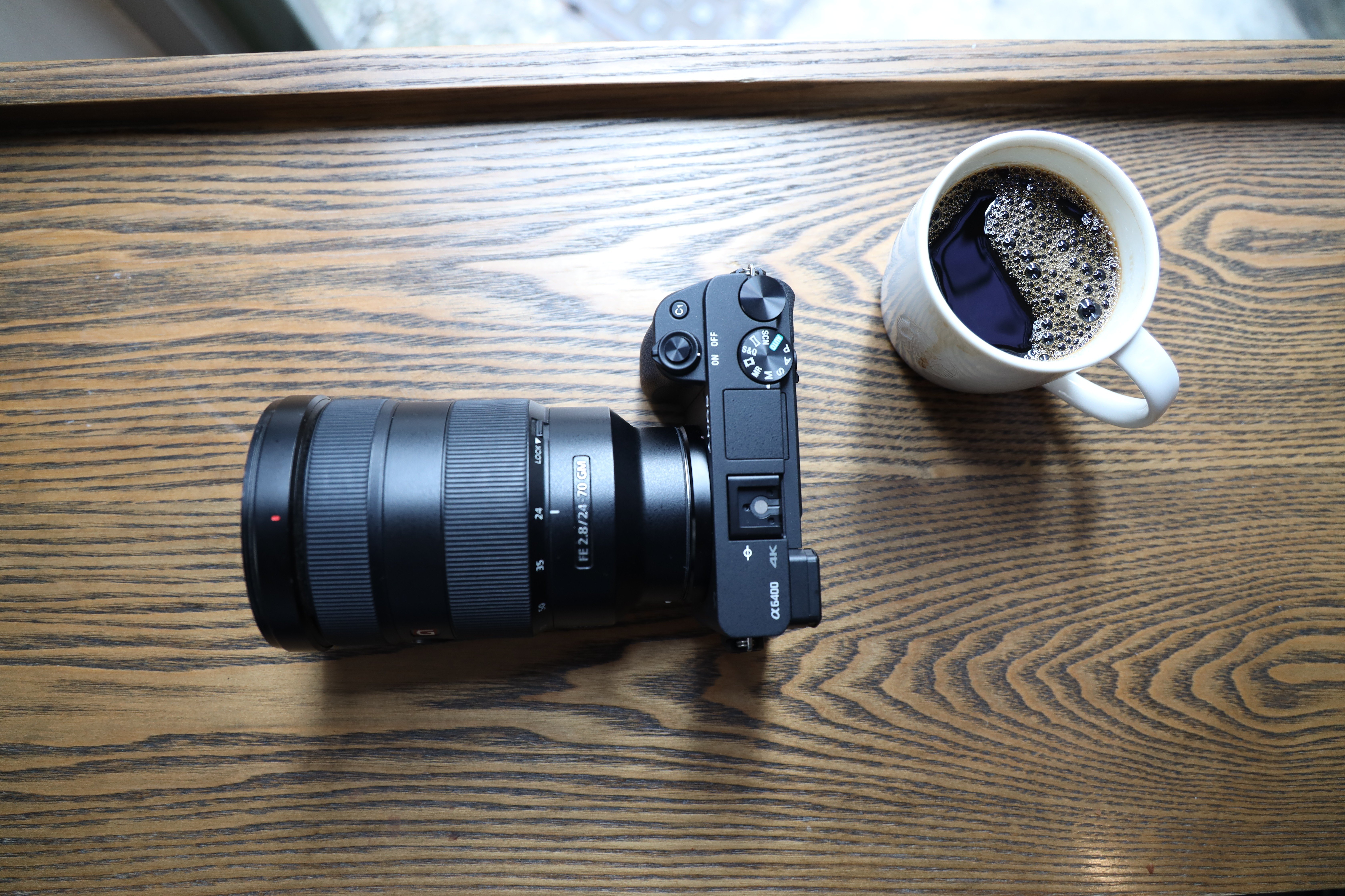 Discussing the merits of Sony’s a6400 camera is best done over a cup of coffee in a relaxed setting. Photo: Derek Ting