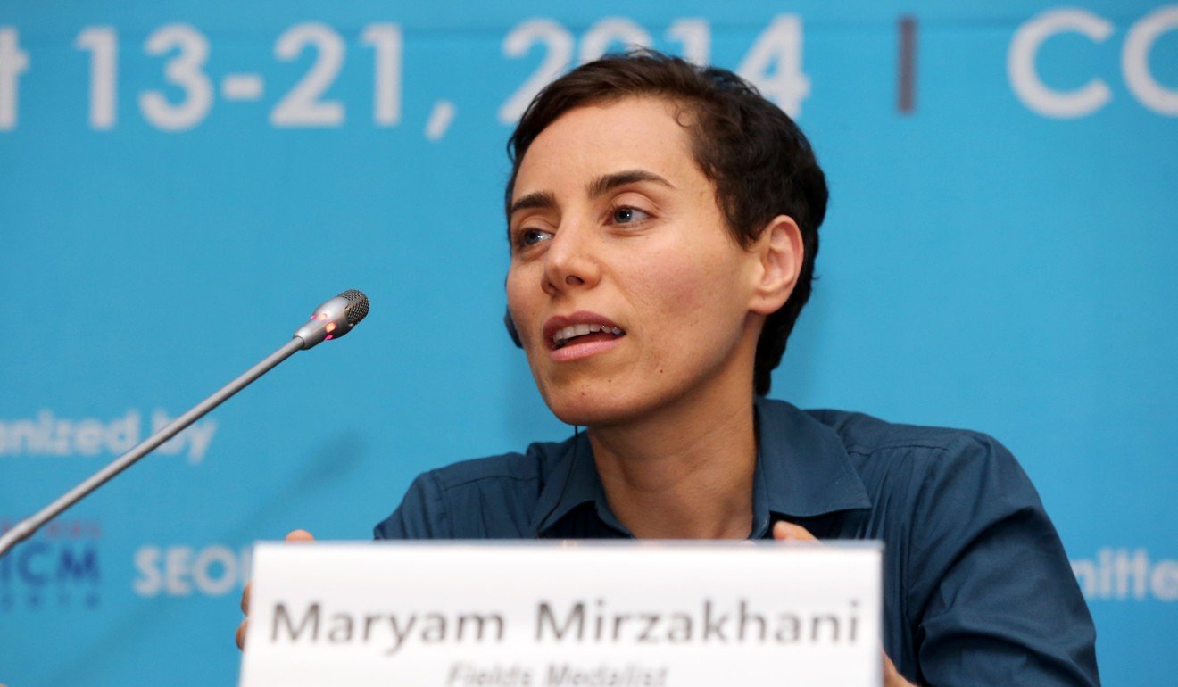 Only one woman has won the other major international mathematics prize – the Fields Medal – Maryam Mirzakhani of Iran in 2014. File photo: AFP