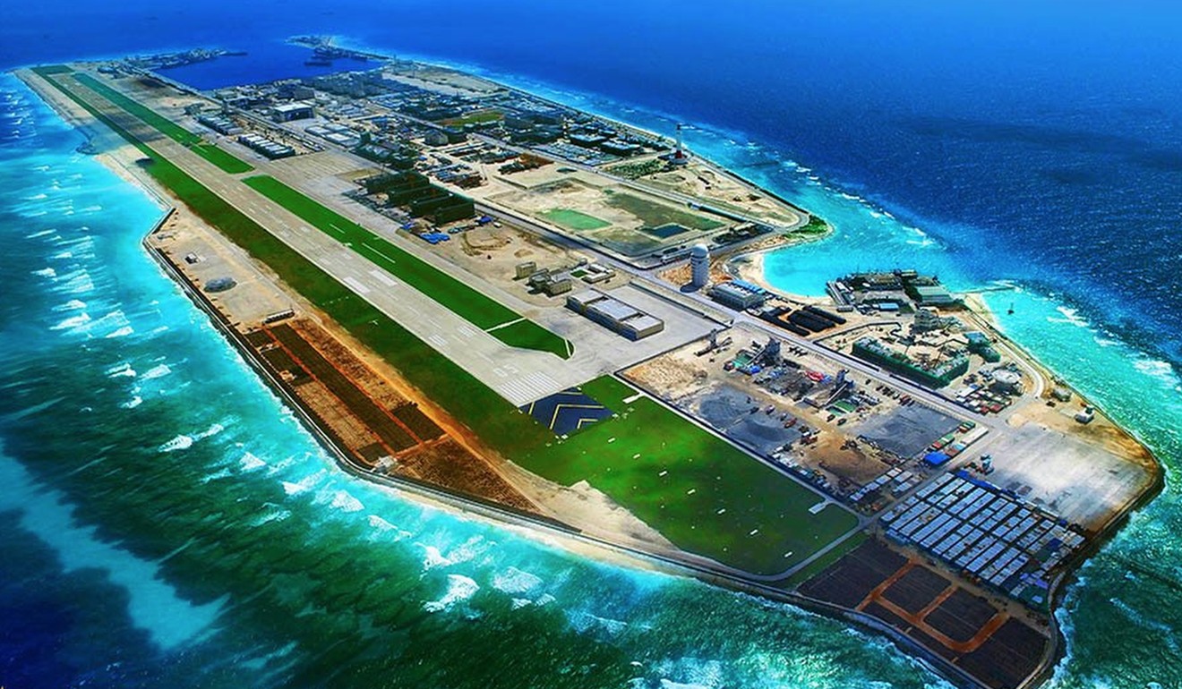 Starting in 2013, China built and militarised a number of islands in disputed areas of the South China Sea. Photo: People's Daily