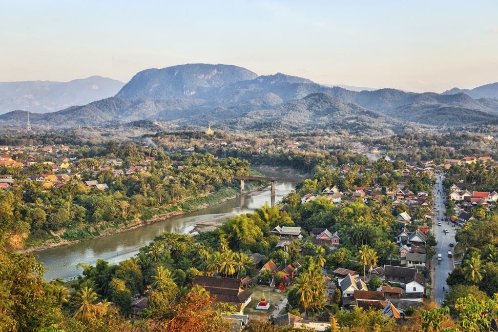A view of the Nam Khan river from Phou Si hill in Luang Prabang as of 2018. Photo: Alamy
