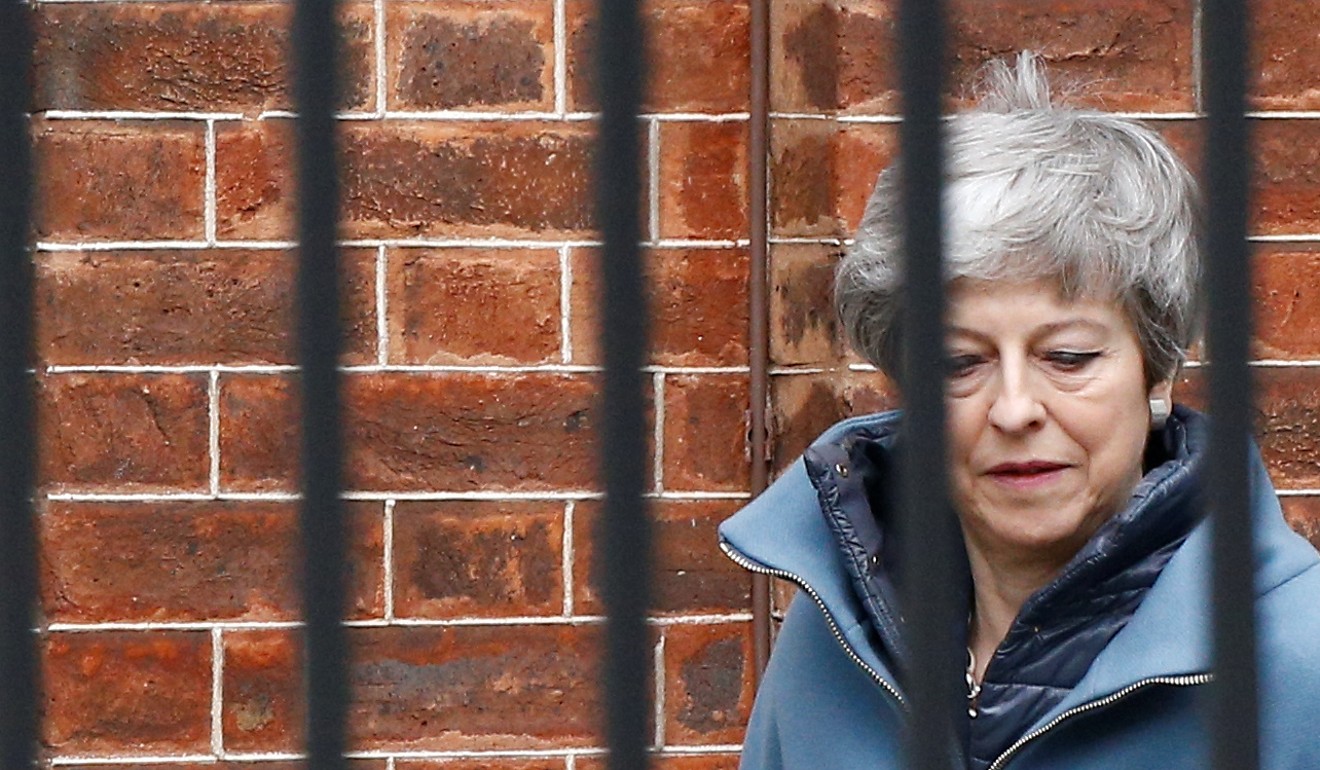 Britain's Prime Minister Theresa May leaves Downing Street in London. Photo: Reuters
