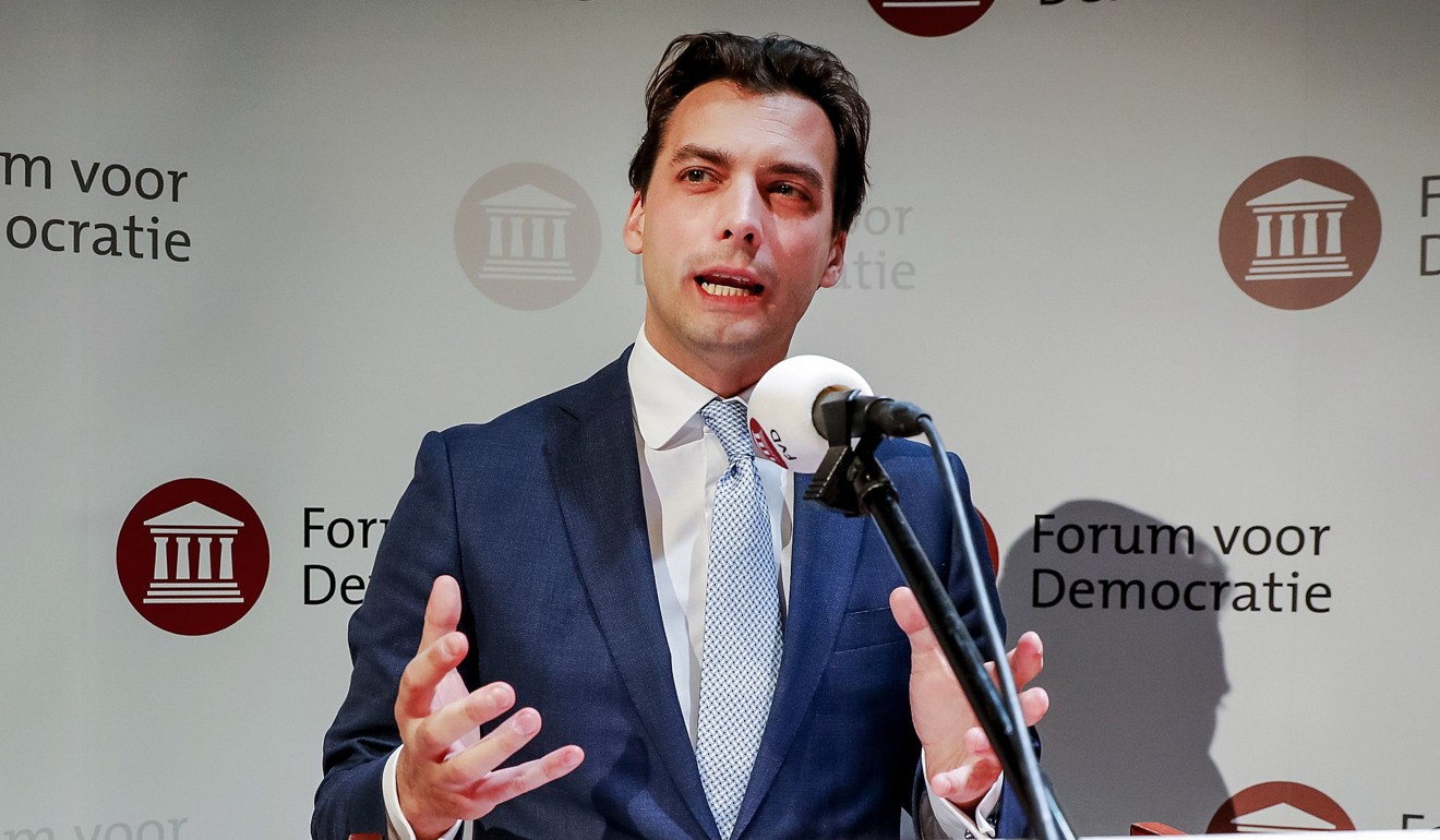 Thierry Baudet, of the Forum for Democracy party. Photo: AFP