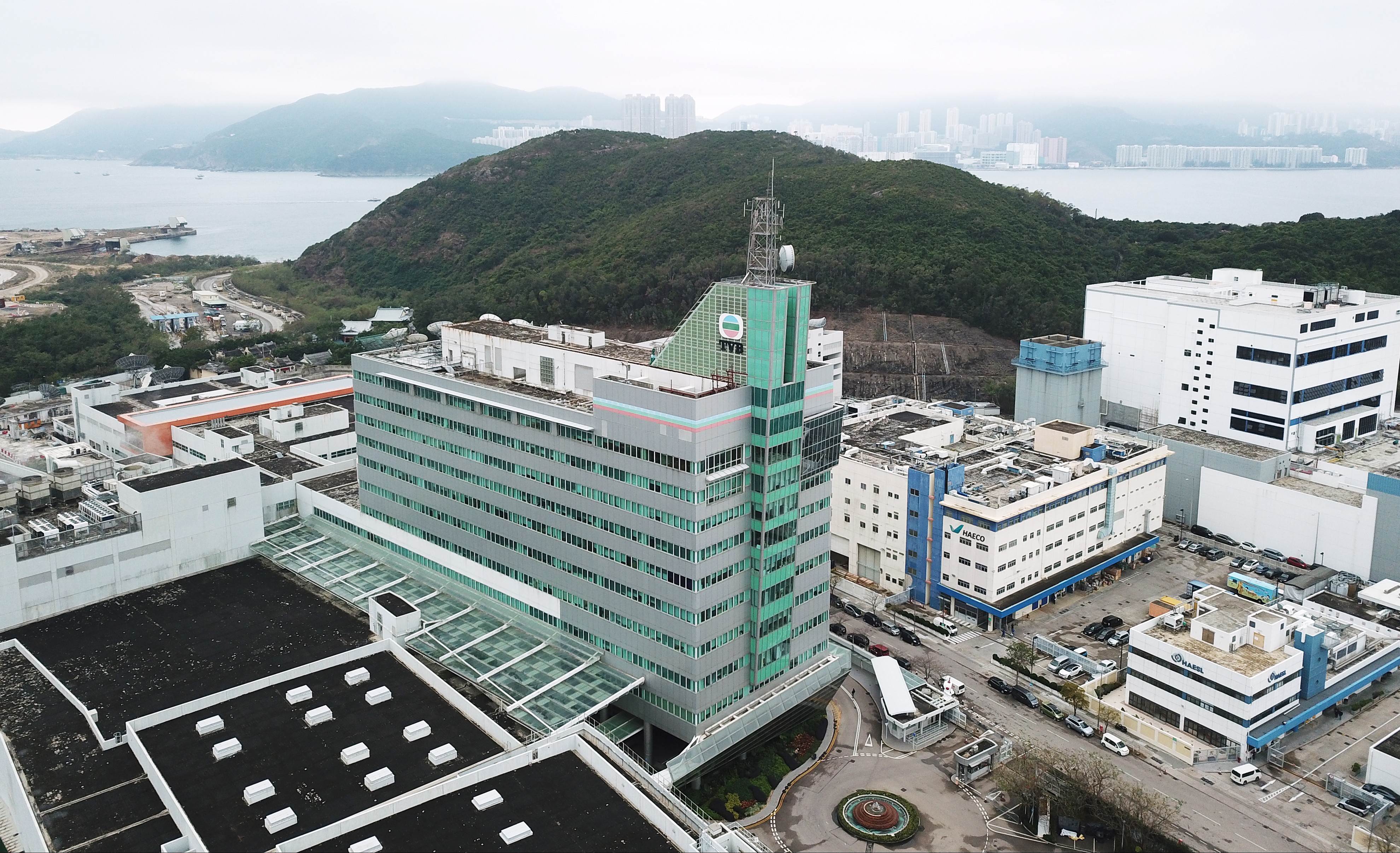 TVB’s headquarters in Tseung Kwan O Industrial Estate. The company has been facing competition in its home market of Hong Kong. Photo: Roy Issa