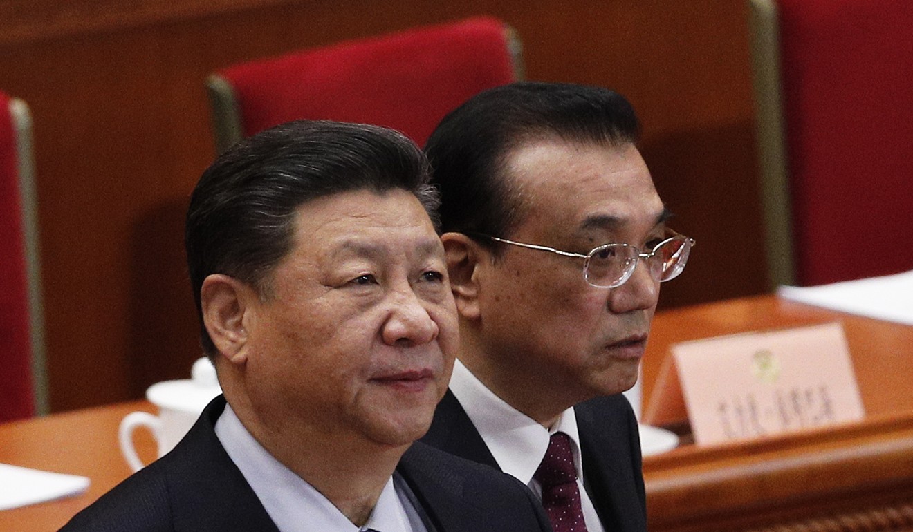 Chinese President Xi Jinping and Premier Li Keqiang. Photo: AP