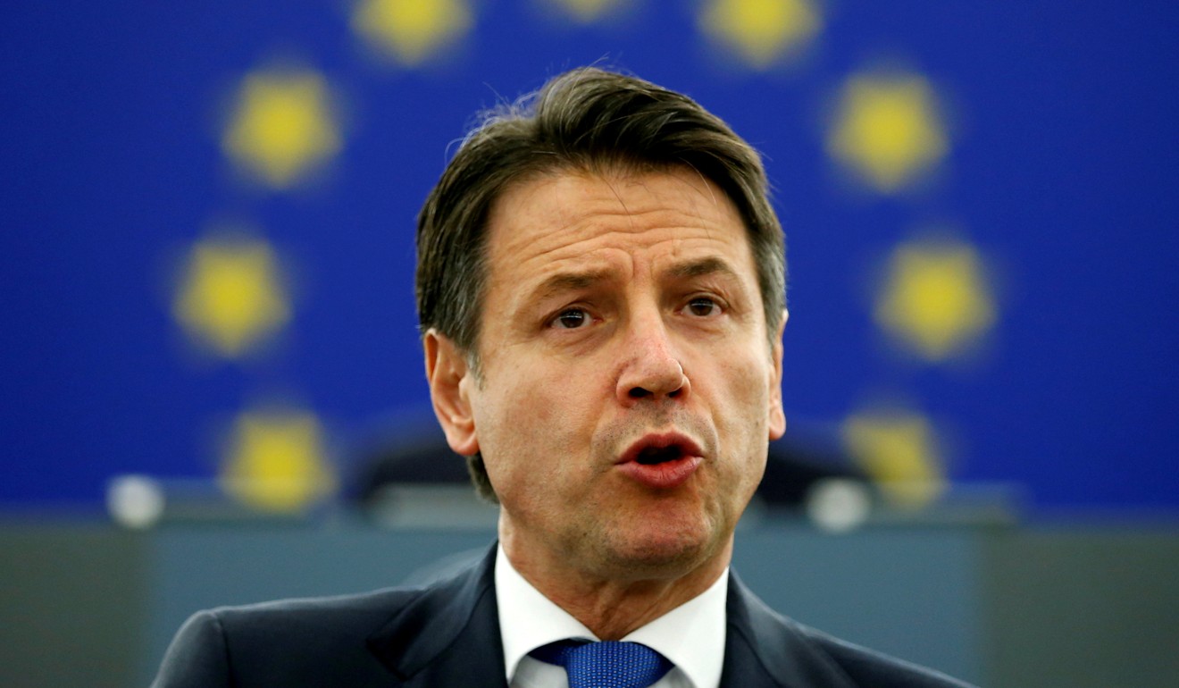 Italy's Prime Minister Giuseppe Conte has insisted that his country’s pending agreement with China only concerns trade and “does not hinder our US and EU ties in any way”. Photo: Reuters