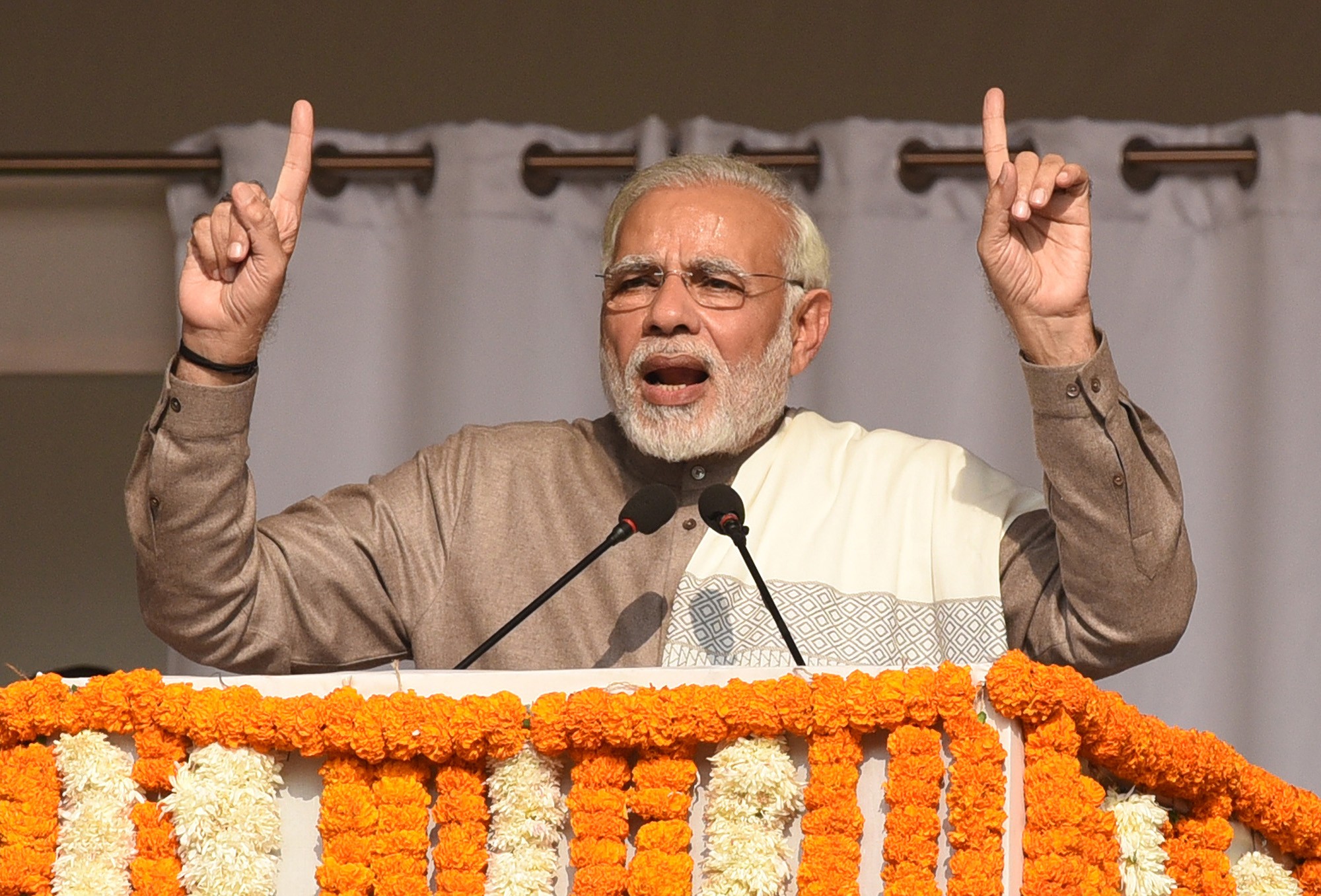 Indian Prime Minister Narendra Modi has dubbed himself the “chowkidar” or “watchman” of the nation. Photo: Hindustan Times