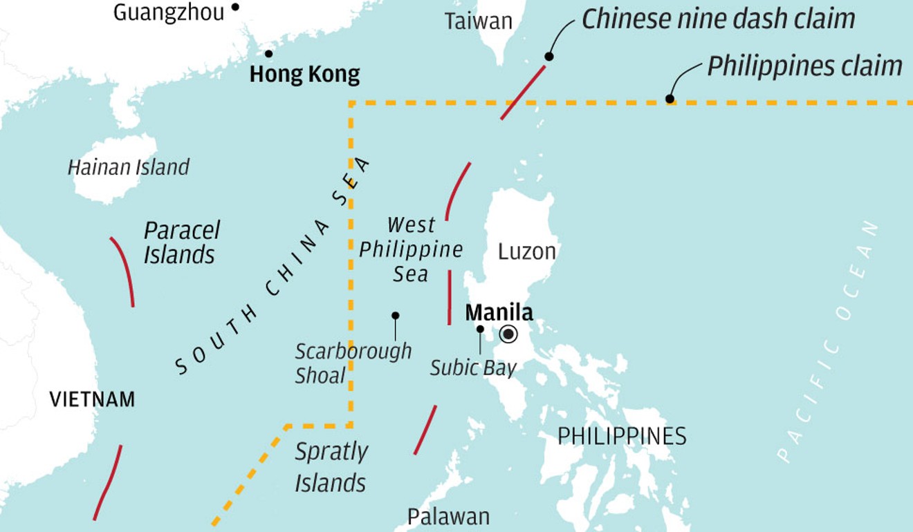 China and the Philippines have overlapping claims in the South China Sea.