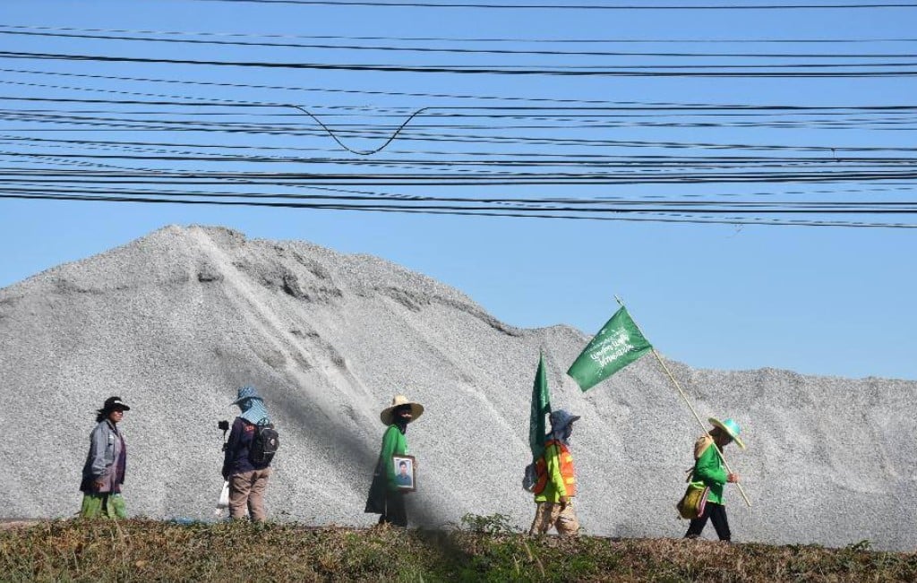 People in the northeast Thai province Sakon Nakhon are protesting against plans to allow a Chinese firm to develop a potash mine. Photo: Ejatlas.org