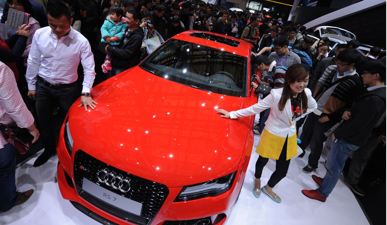 Chinese consumers are currently unwilling to spend on big-ticket items like cars and property, according to a Credit Suisse study. Photo: AFP