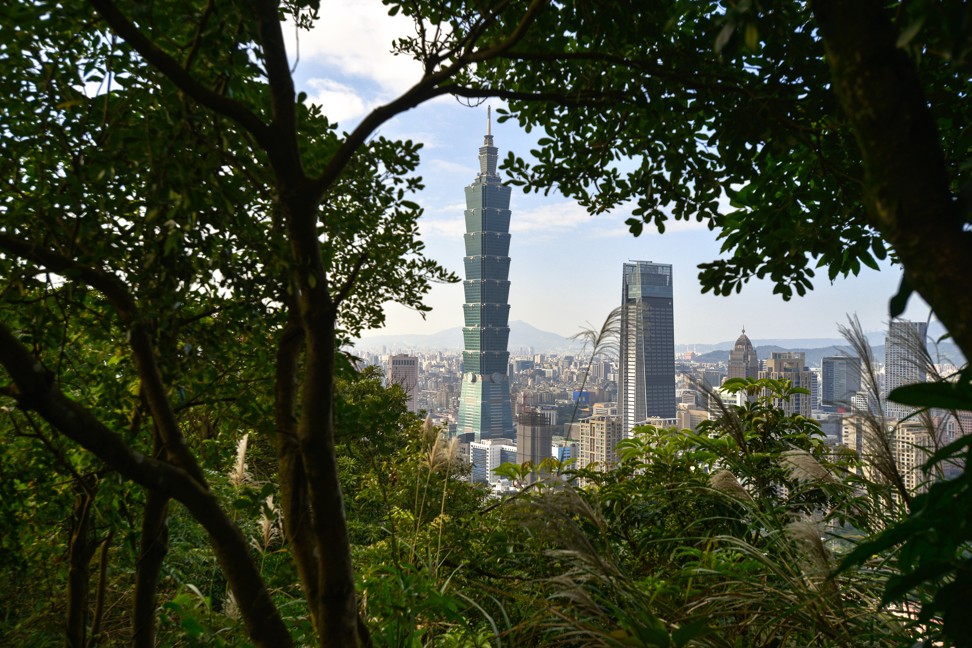 Taipei's Xinyi commercial district from the Xiangshan hiking trail. Photo: Chris Stowers/PANOS