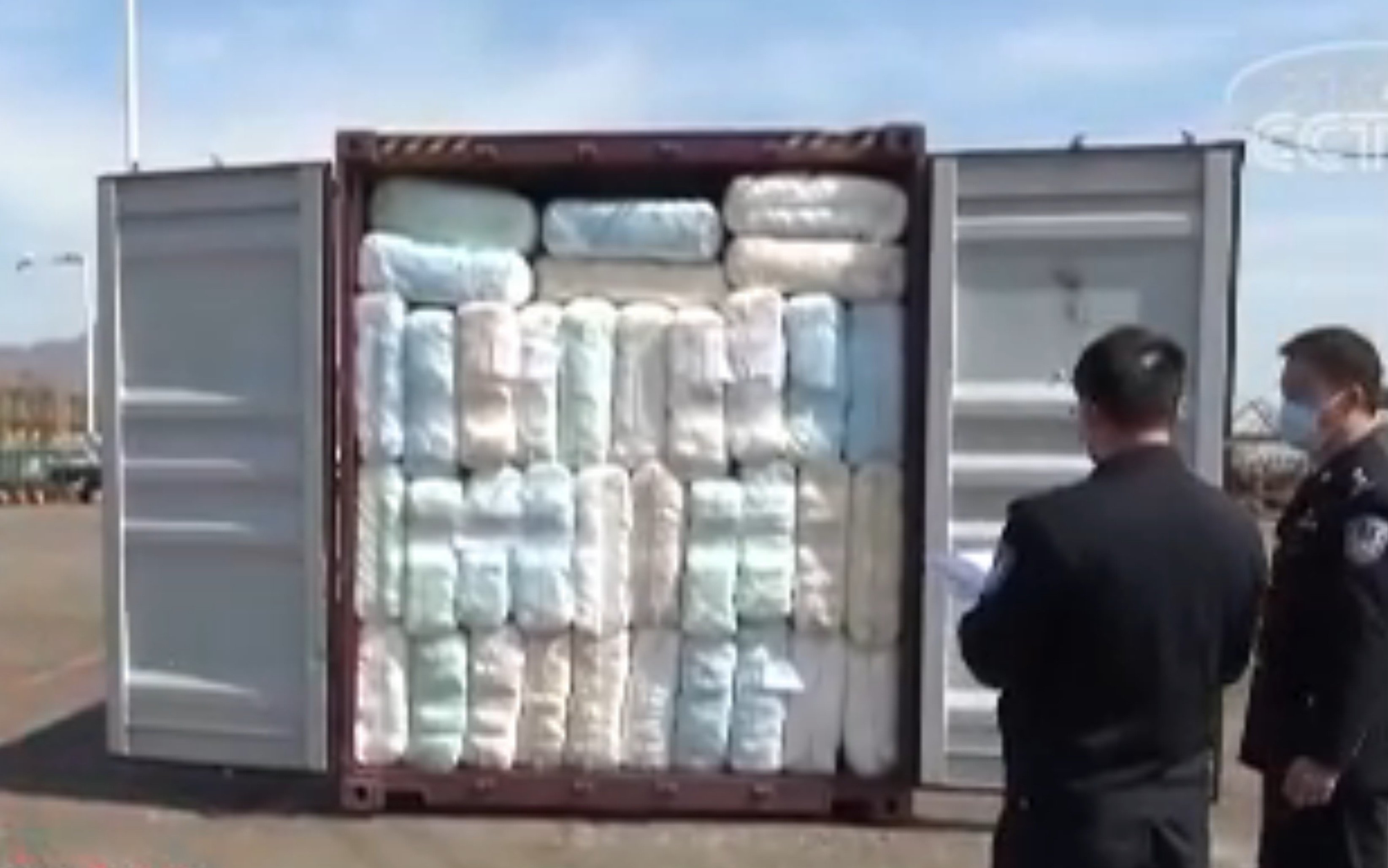 The diapers had been shipped by a Chinese importer from the US to Thailand for repackaging, then labelled as Thai products before they were sent to China, customs said. Photo: CCTV