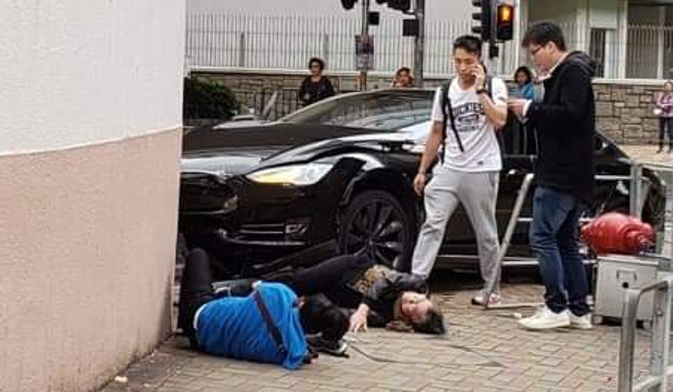 Three pedestrians were hurt in Tuesday’s accident. Photo: Facebook