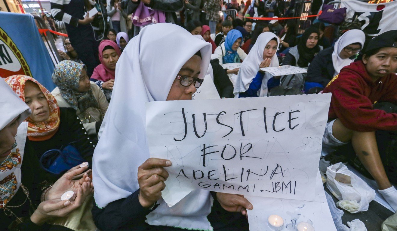 Demo menuntut keadilan pada Adelina Lisao 