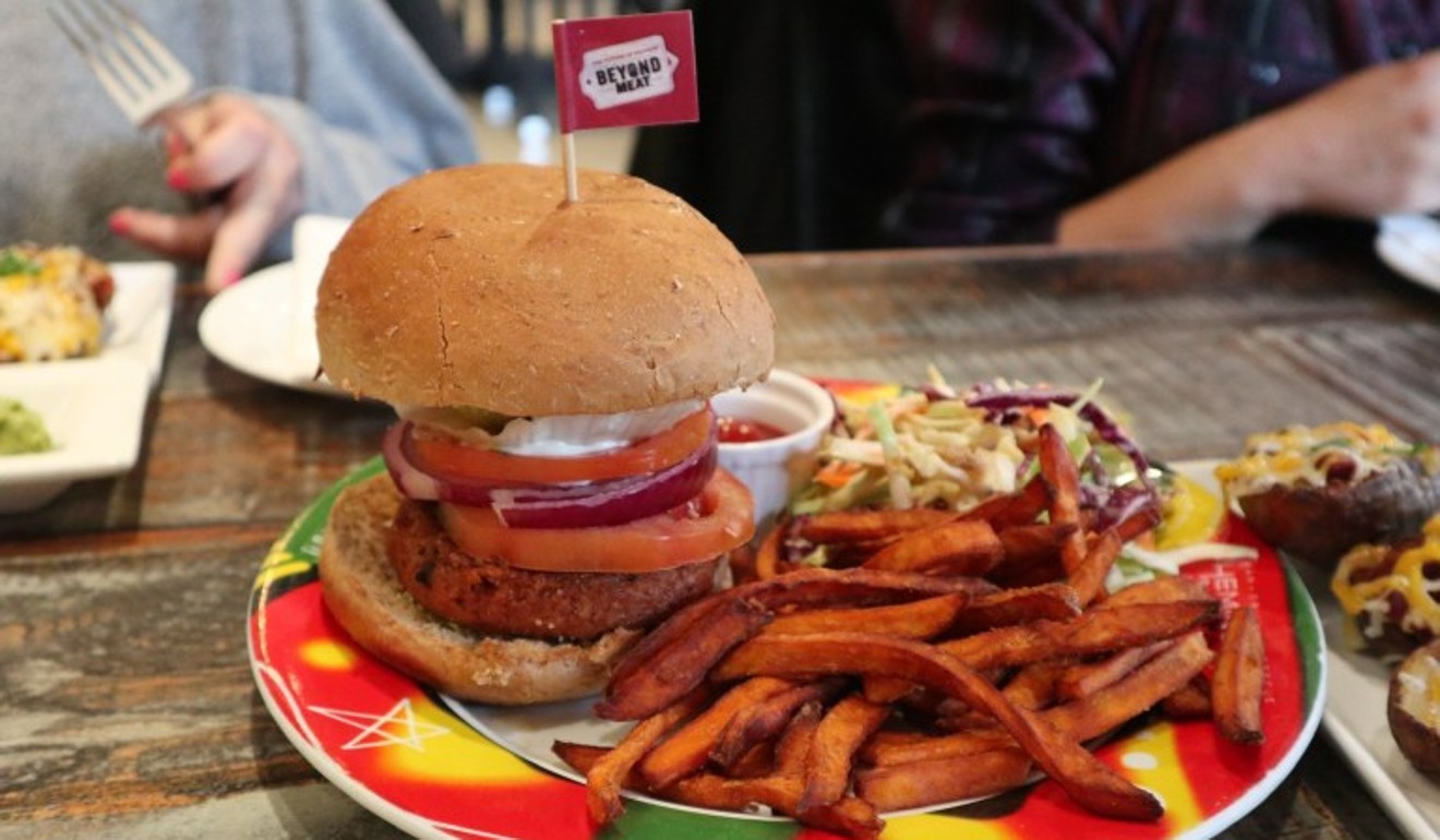 The Beyond Meat burger, served at Hemingway’s in Discovery Bay, is available in many restaurants in Hong Kong.