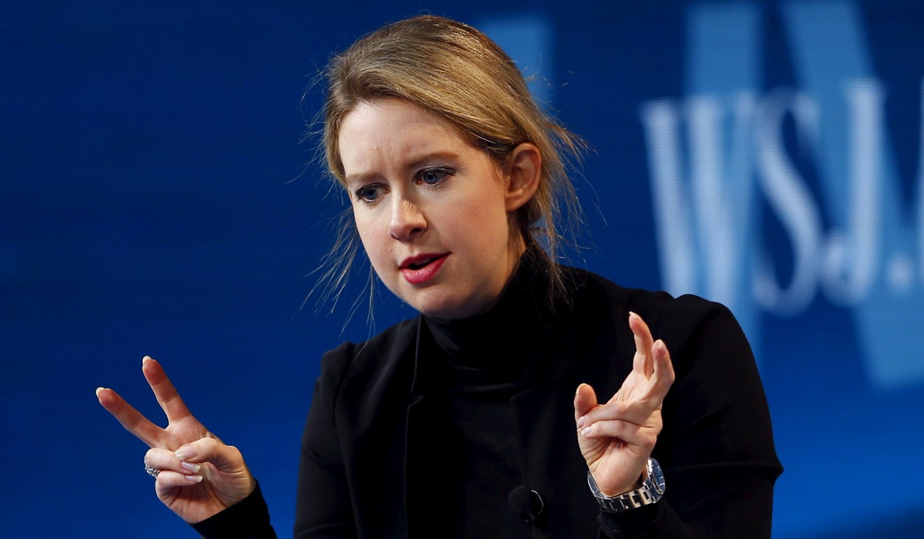 Elizabeth Holmes, founder and CEO of Theranos, in 2015. Photo: Reuters