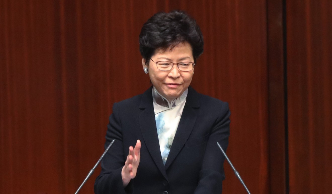 Hong Kong Chief Executive Carrie Lam Cheng announced the vacancy tax last year: Photo: Edward Wong