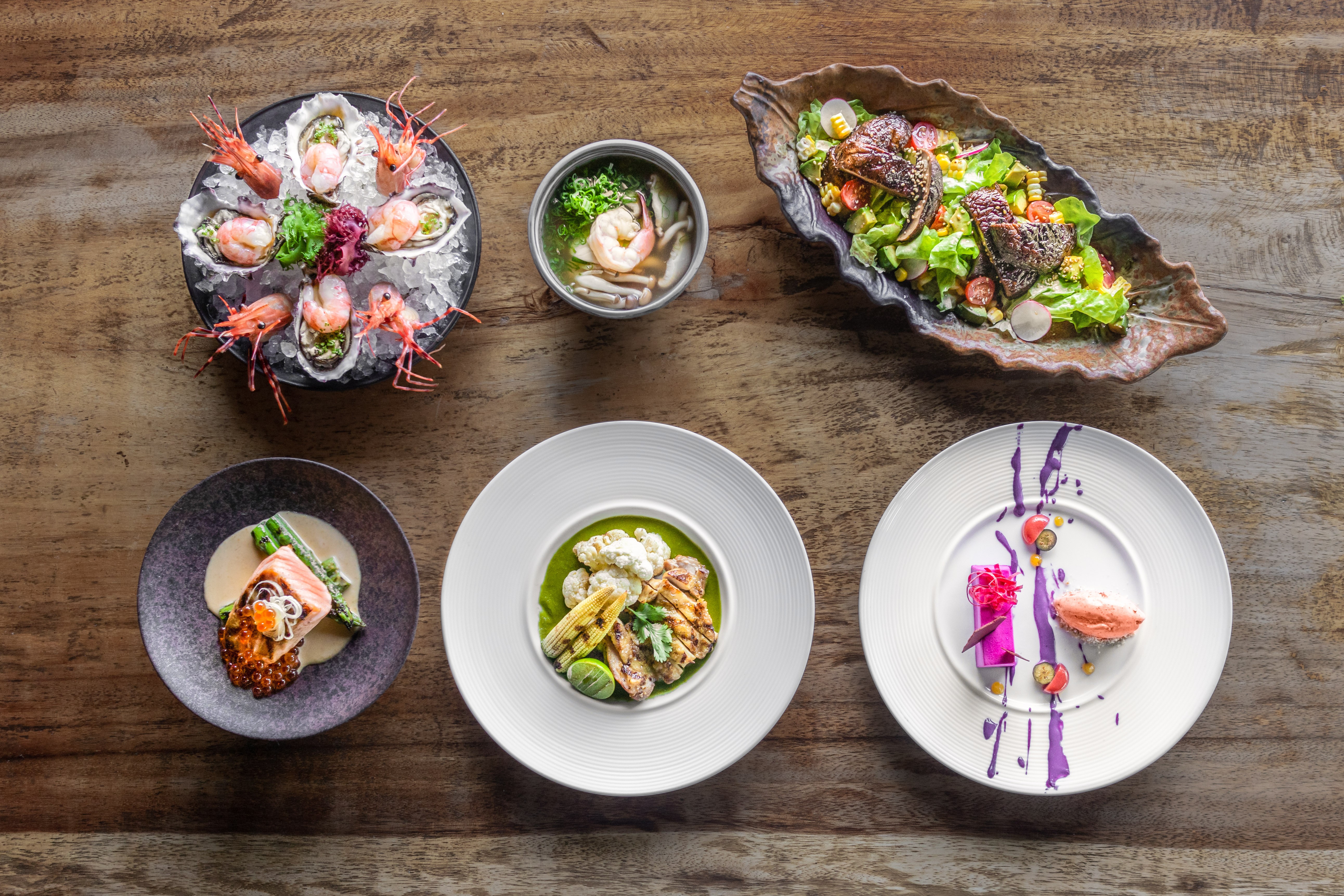 Cé La Vi’s Art March set menu includes six contemporary Asian dishes.