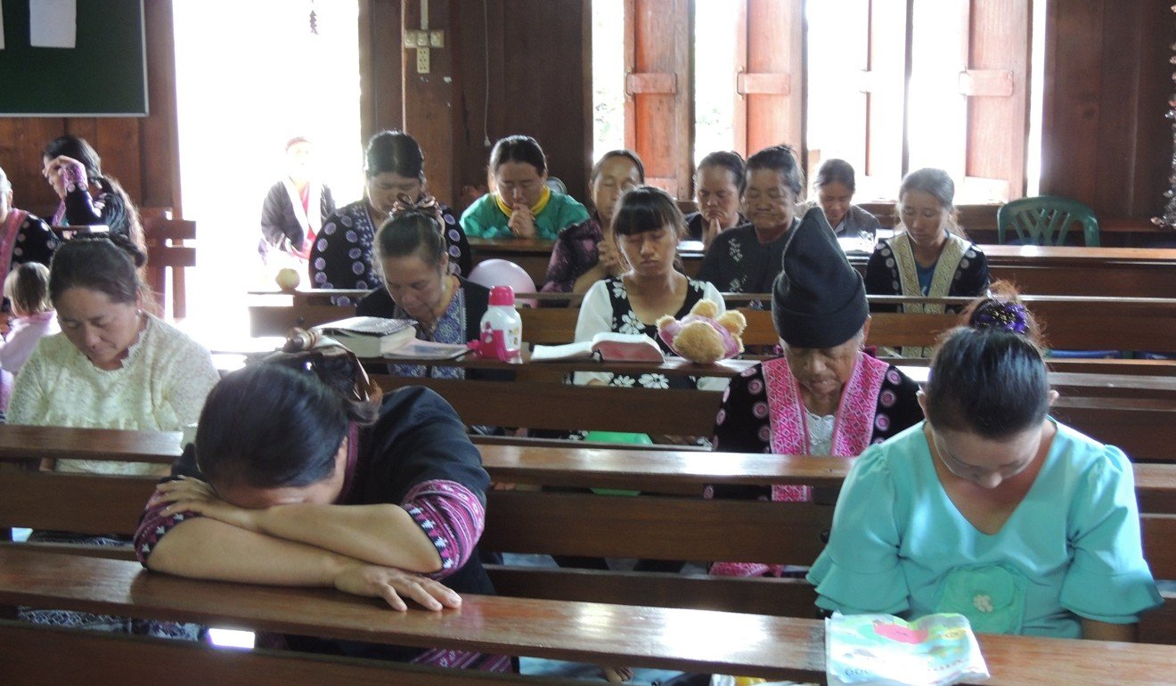 Worshippers attend a church service in northern Vietnam. No such churches exist in Dien Bien. Photo: Josep Prat