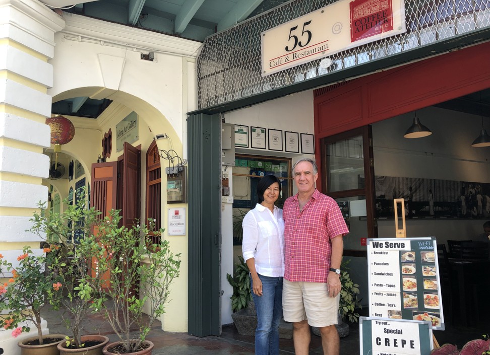 Lorinna and Stefan Gehrig, in Penang. Photo: Zoe Low