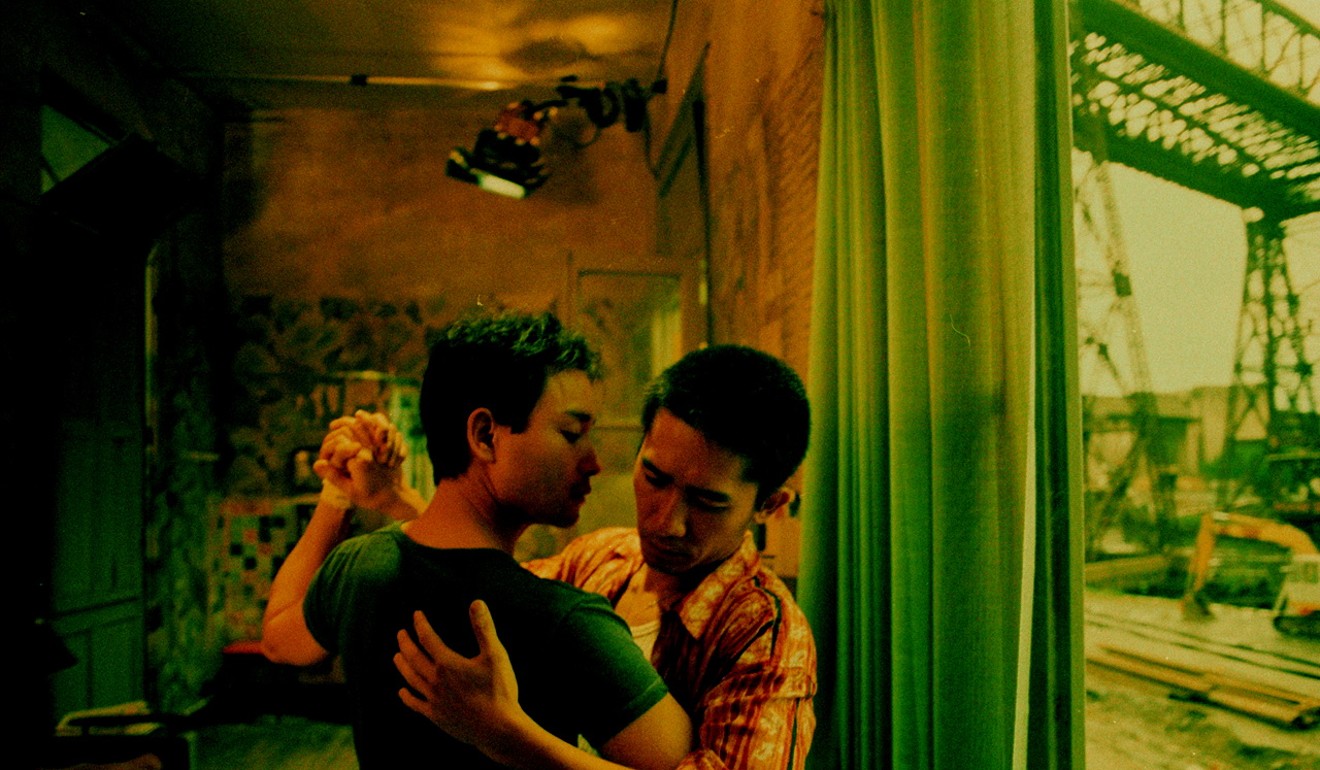 Leslie Cheung (left) and Tony Leung Chiu-wai in Wong Kar-wai’s 1997 film Happy Together.