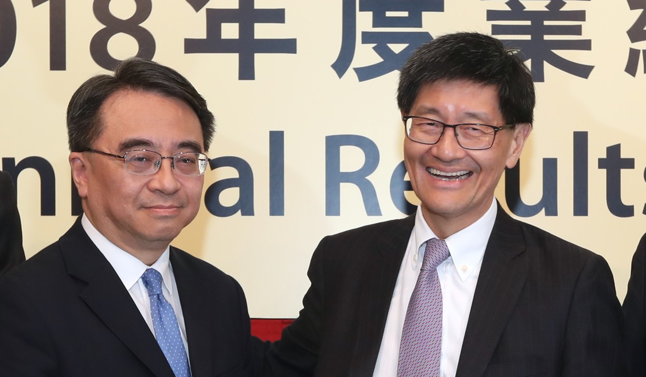 Jacob Kam (left), new MTR CEO and Lincoln Leong. Photo: Xiaomei Chen