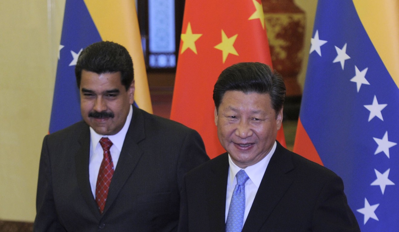 Chinese President Xi Jinping meets Venezuelan leader Nicolas Maduro in Beijing in 2015. China has backed Maduro as president. Photo: TNS