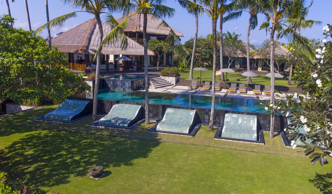 Villa Mary in Canggu, in Bali, features two private swimming pools, one for adults and the other for children.