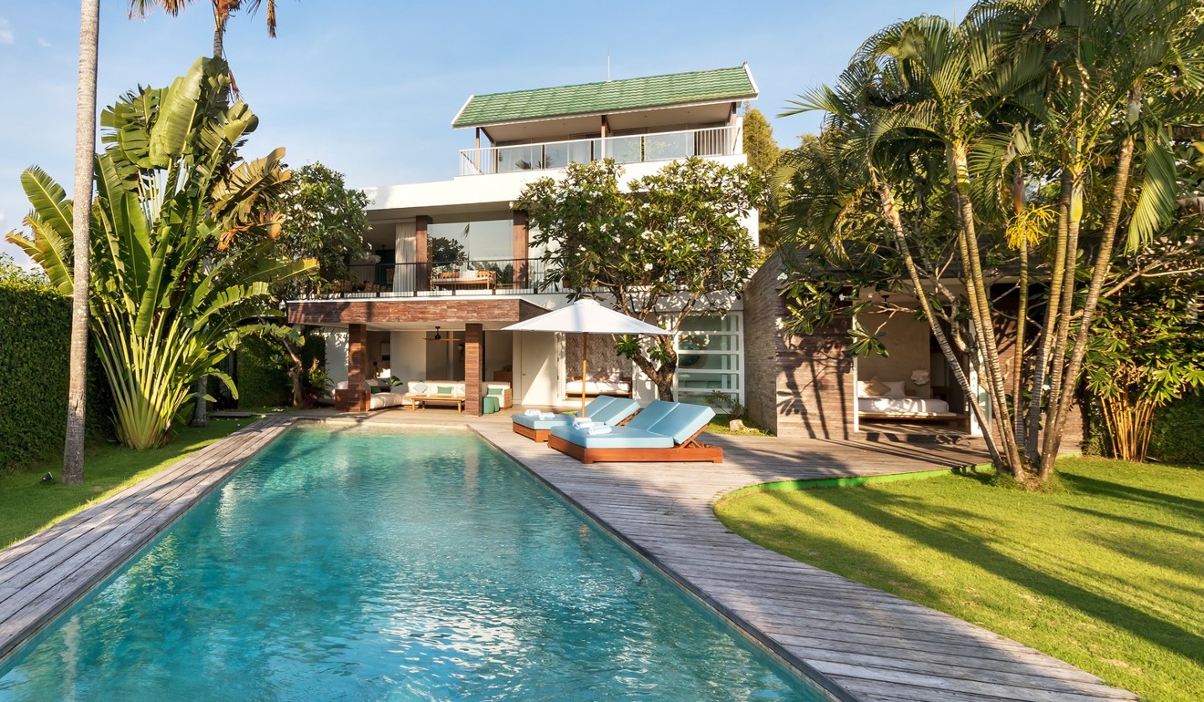 The four-bedroom Villa Nedine, in Canggu, Bali, which is located only 500 metres from Echo Beach.