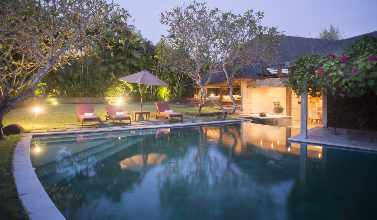 The two-bedroom Villa Sin Sin, in Kerobokan, on the island of Bali.