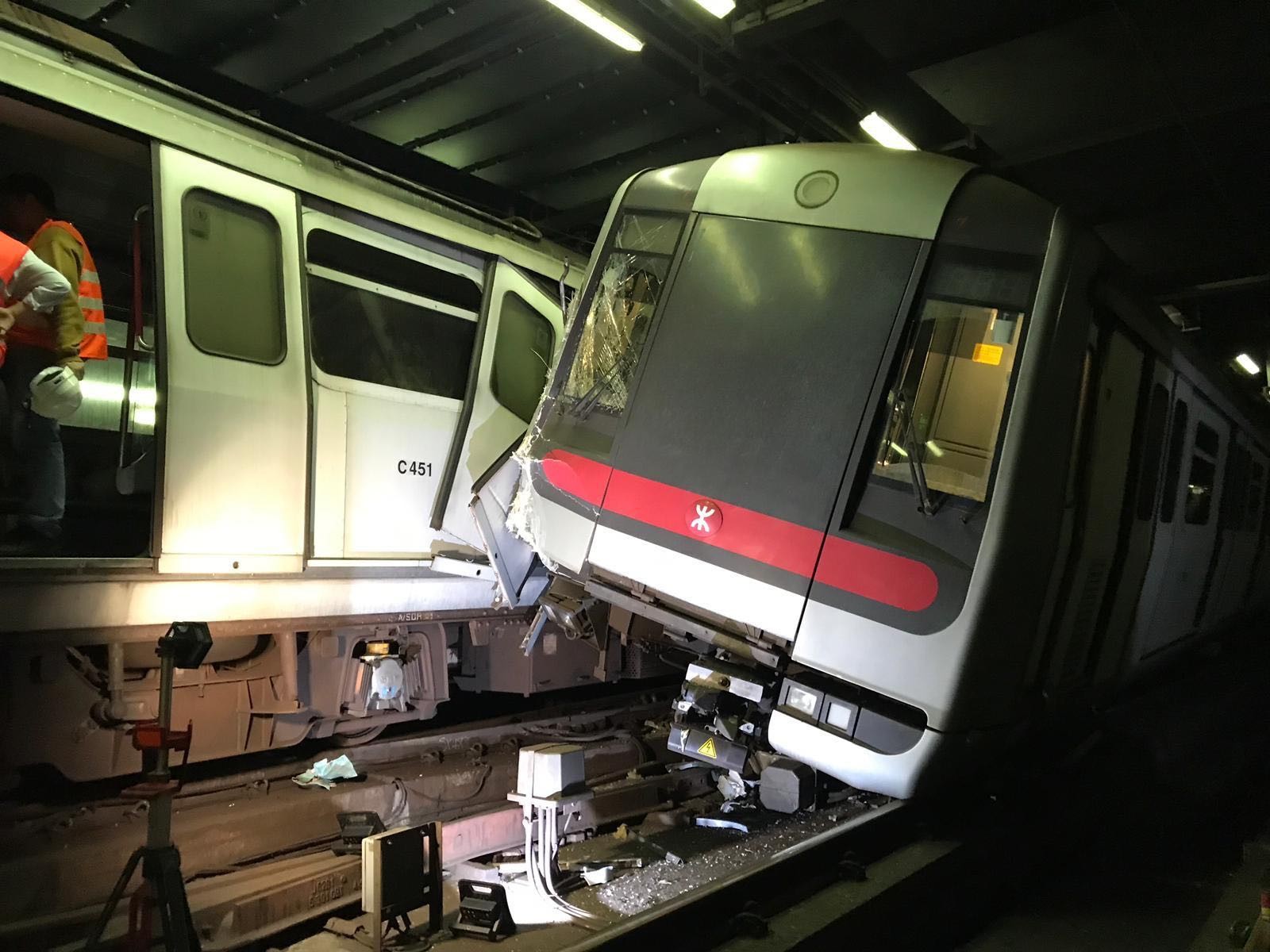 An accident last week derailed a train. Photo: Handout