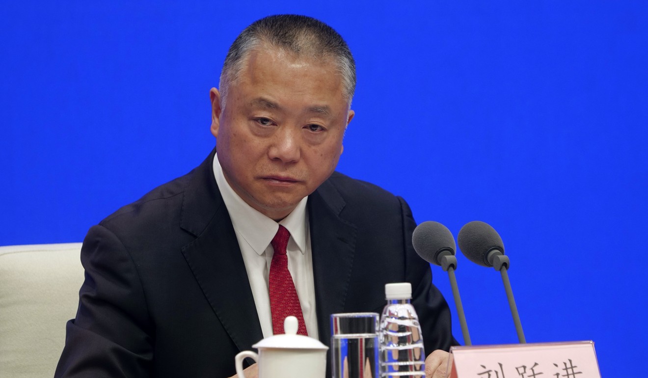 Liu Yuejin, vice commissioner of the National Narcotics Control Commission, denied that China was responsible for the US epidemic. Photo: AP