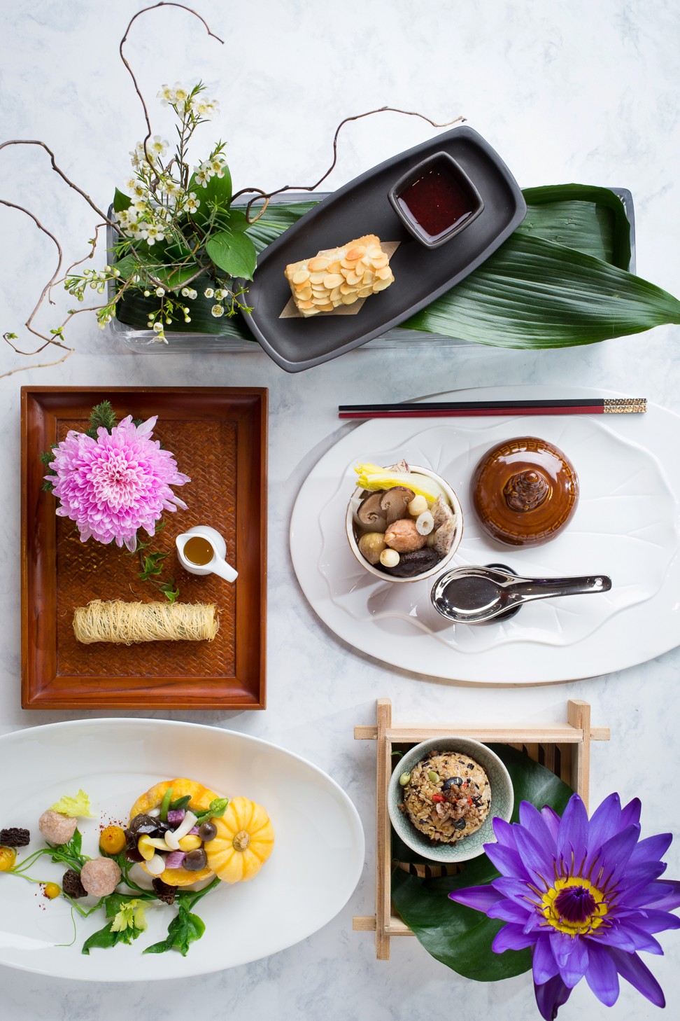 Vegan dishes from Grand Hyatt Taipei’s Chinese banquet