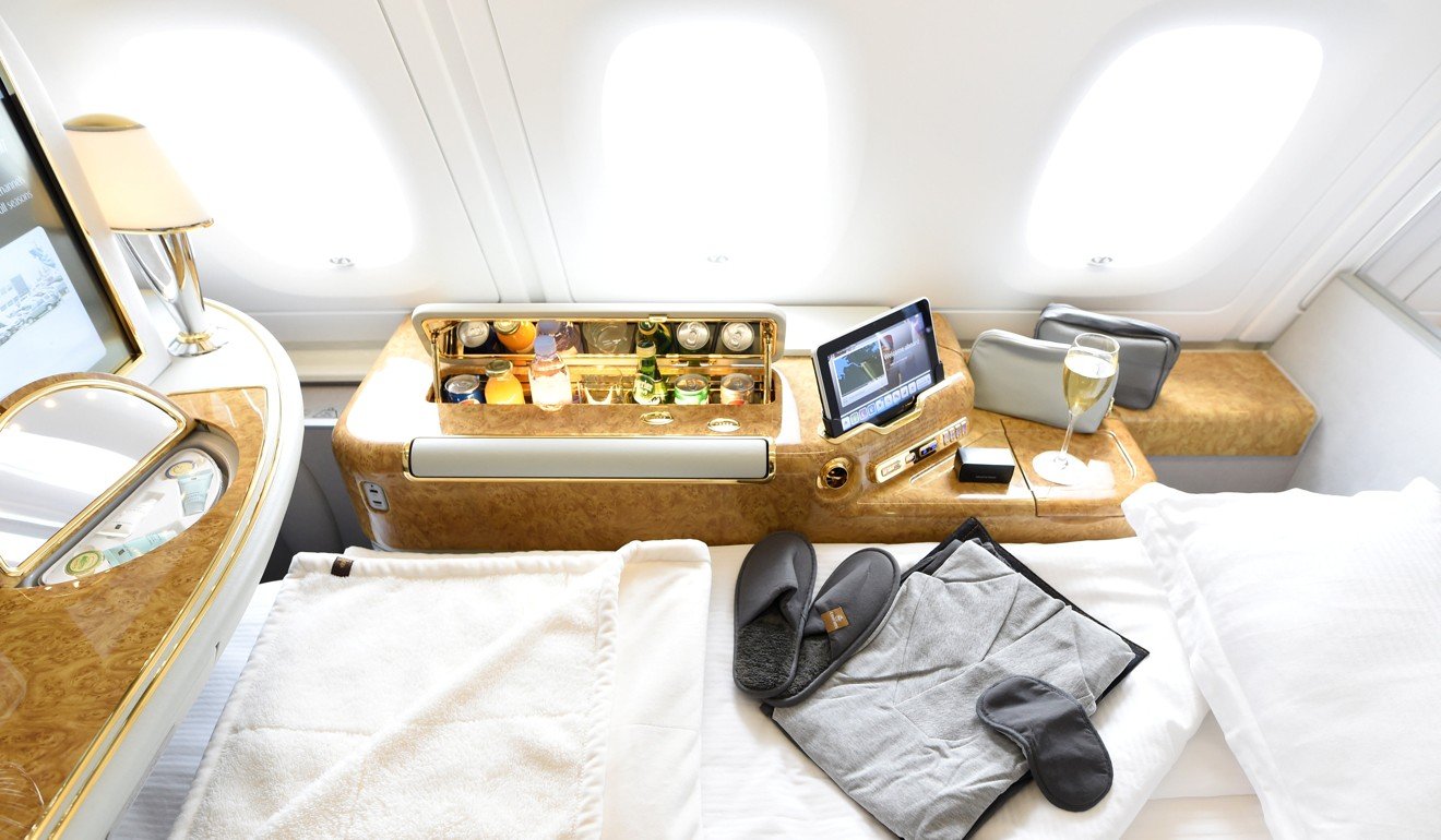 A first class suite on an Emirates Airbus A380. TripAdvisor users rated the airline’s first class the best in the world. Photo: Reuters