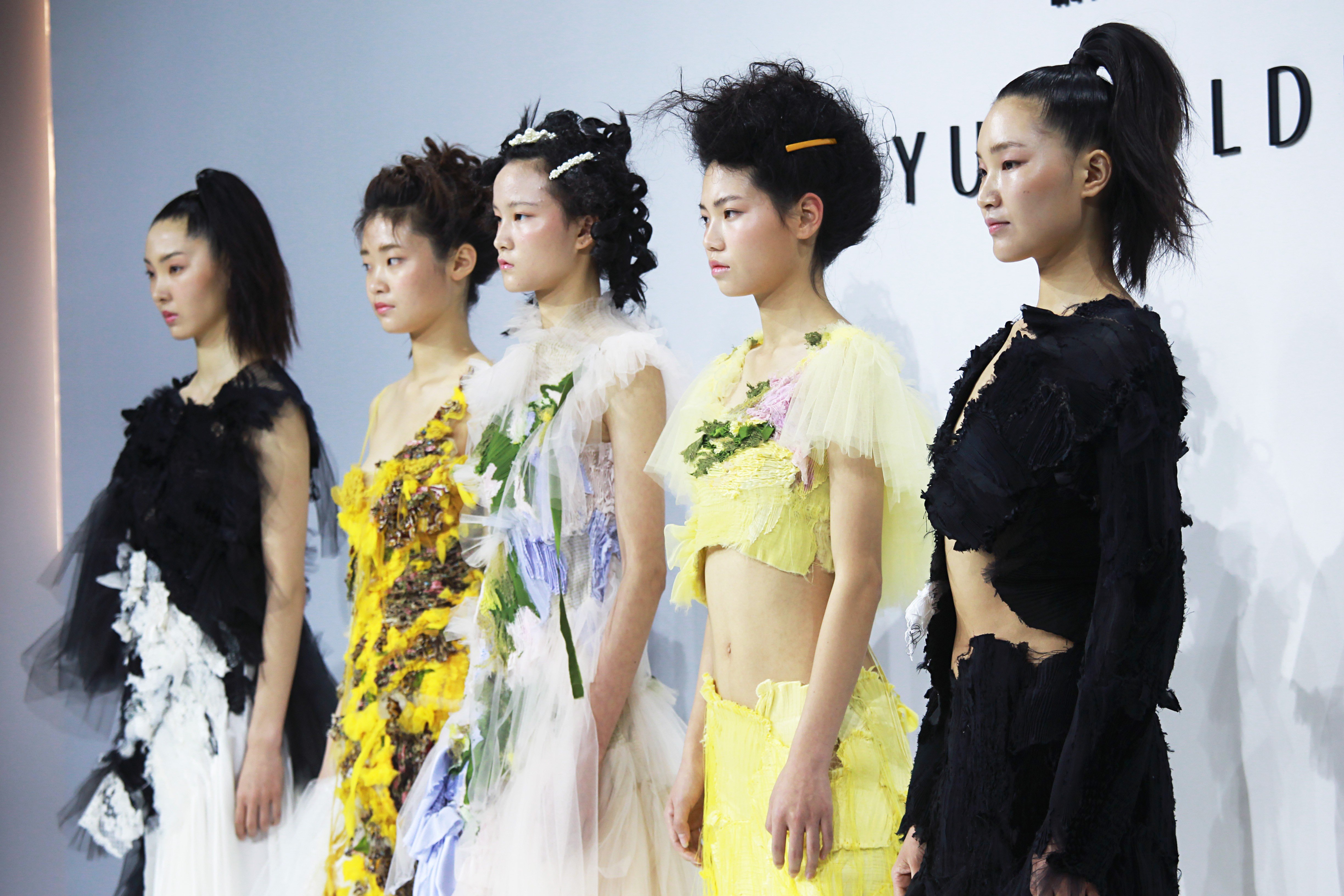 The Caroline Hu collection, winner of the inaugural BoF China Prize for young Chinese fashion designers, presented during Shanghai Fashion Week. Photo: Getty