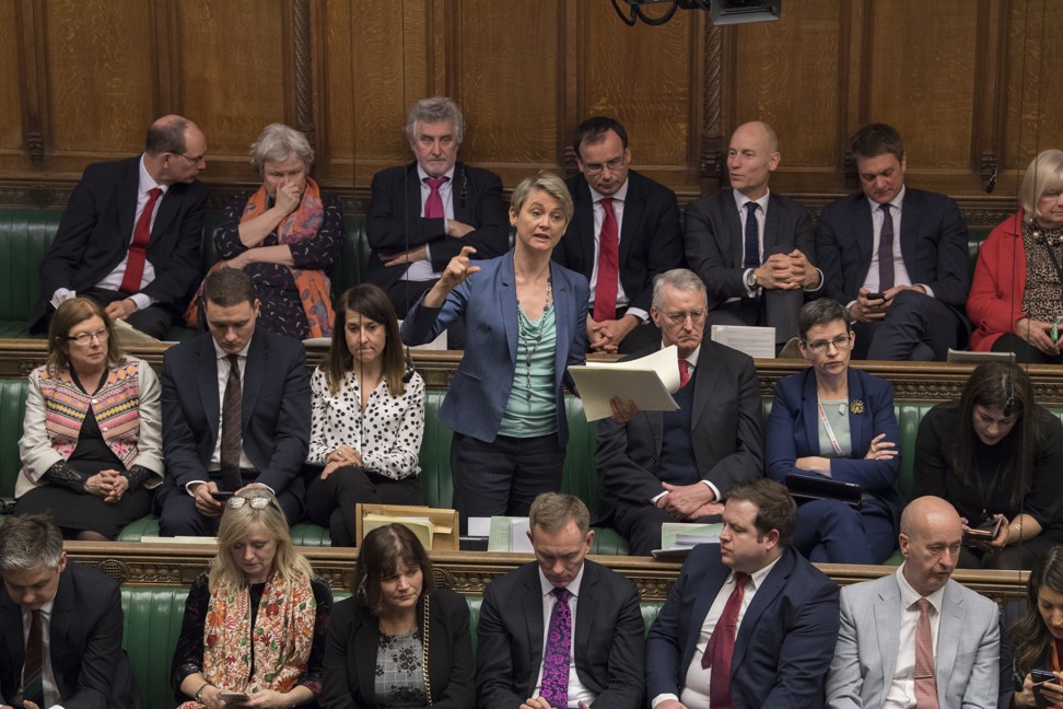Labour MP Yvette Cooper speaks during a debate on the second reading of her European Union Withdrawal bill. Photo: EPA